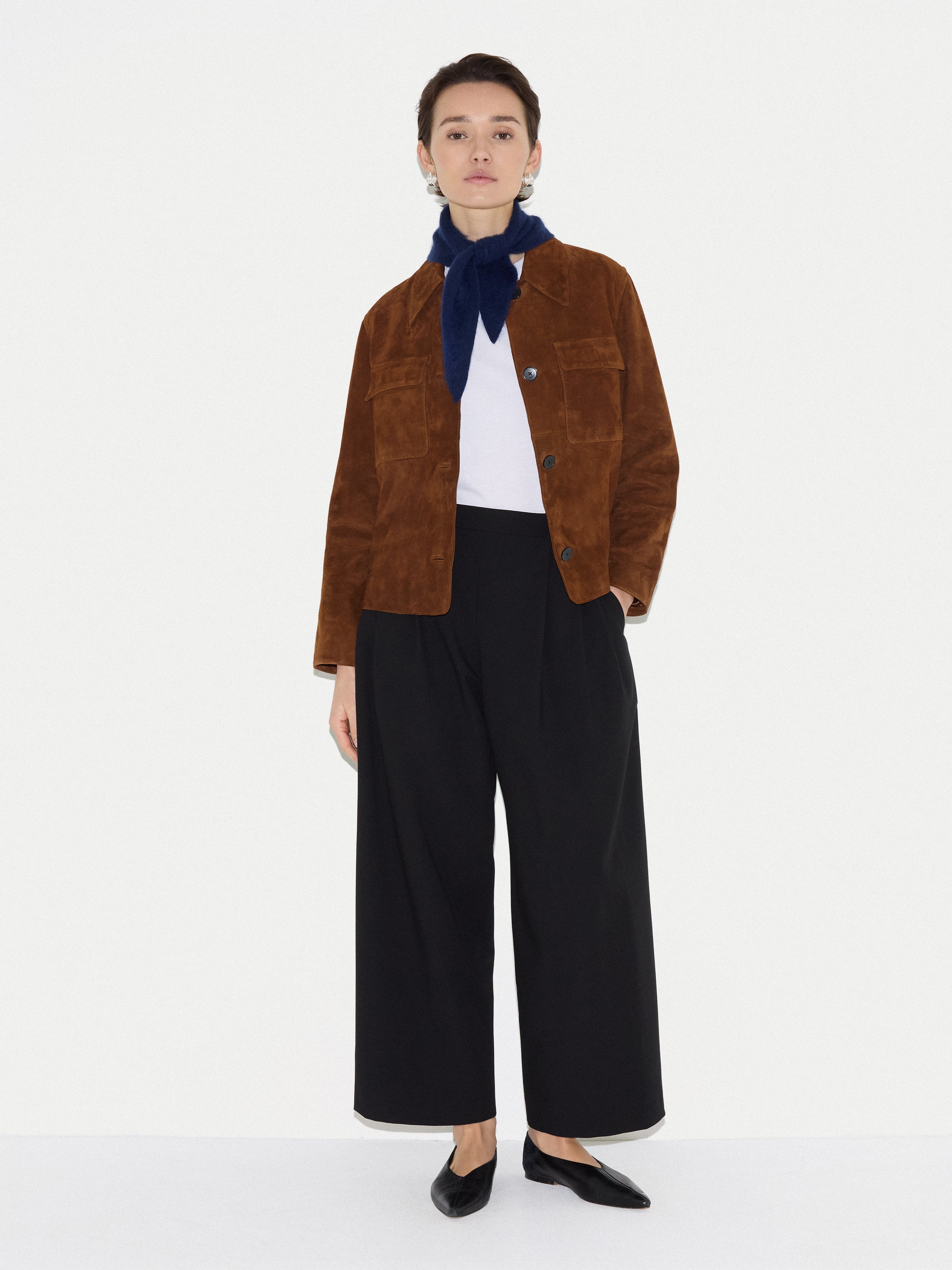 Suede Patch Pocket Jacket | Tan - Image 2
