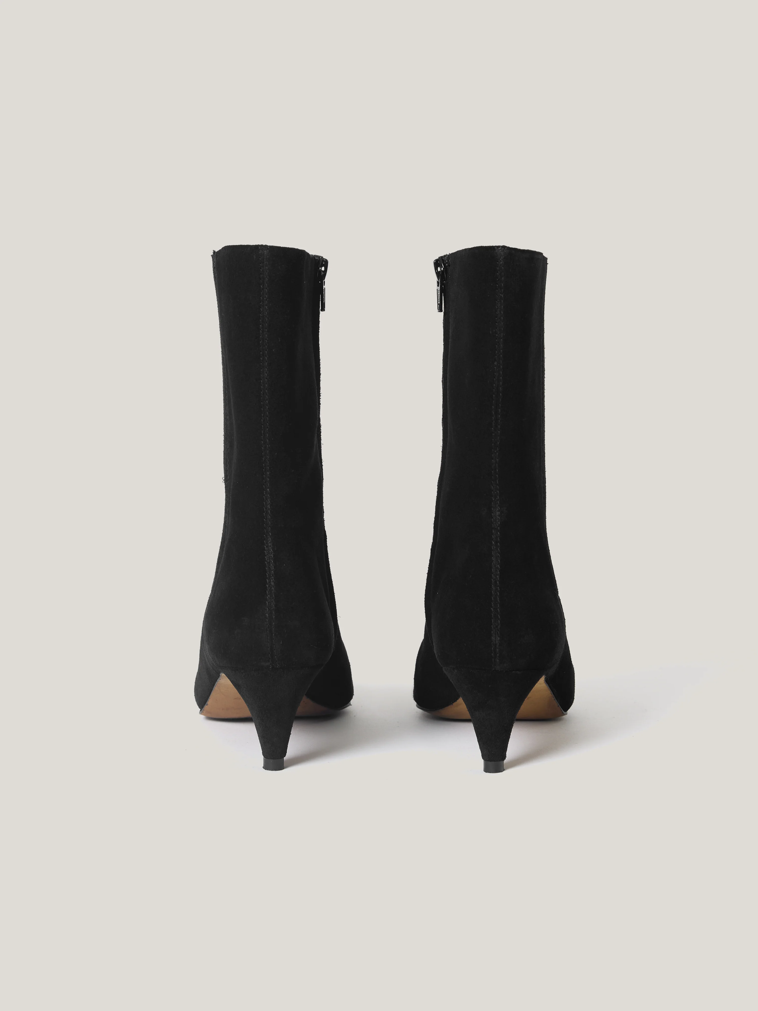 Suede Valerie Ankle Boot | Black - Image 4