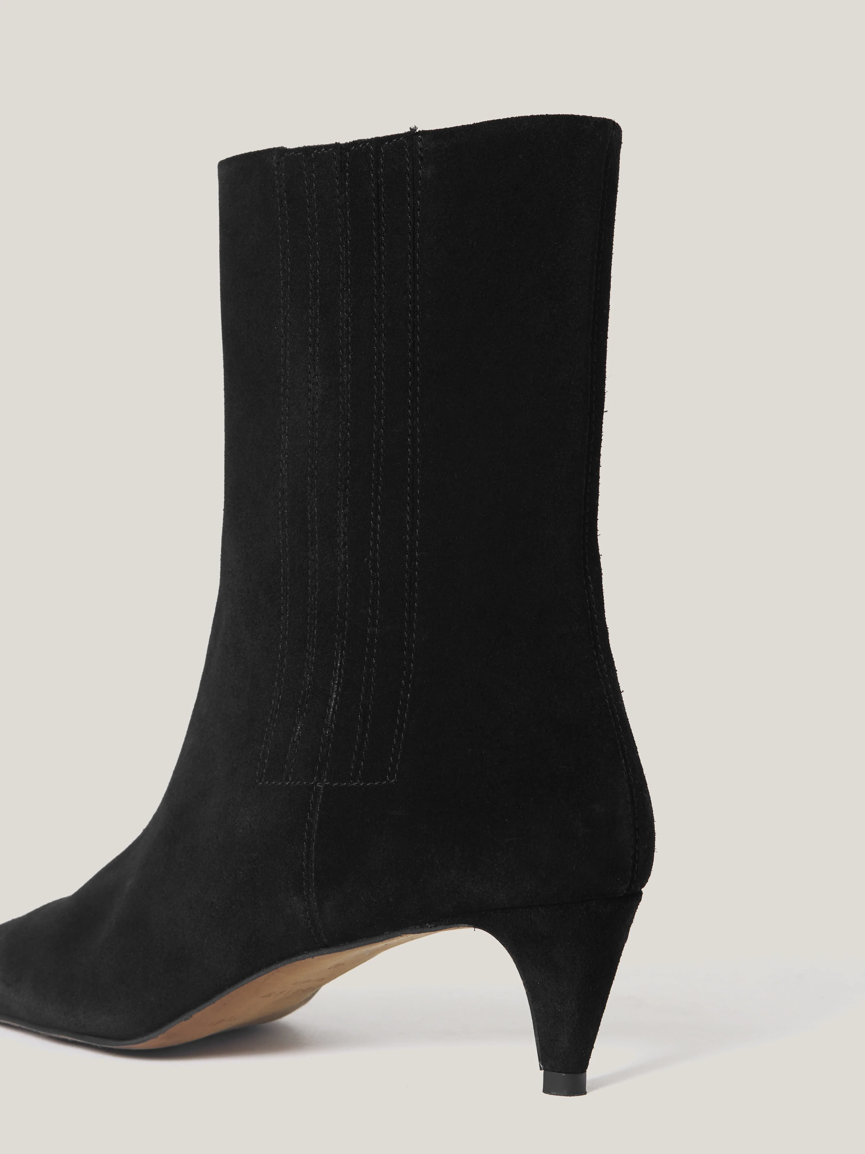 Suede Valerie Ankle Boot | Black - Image 5