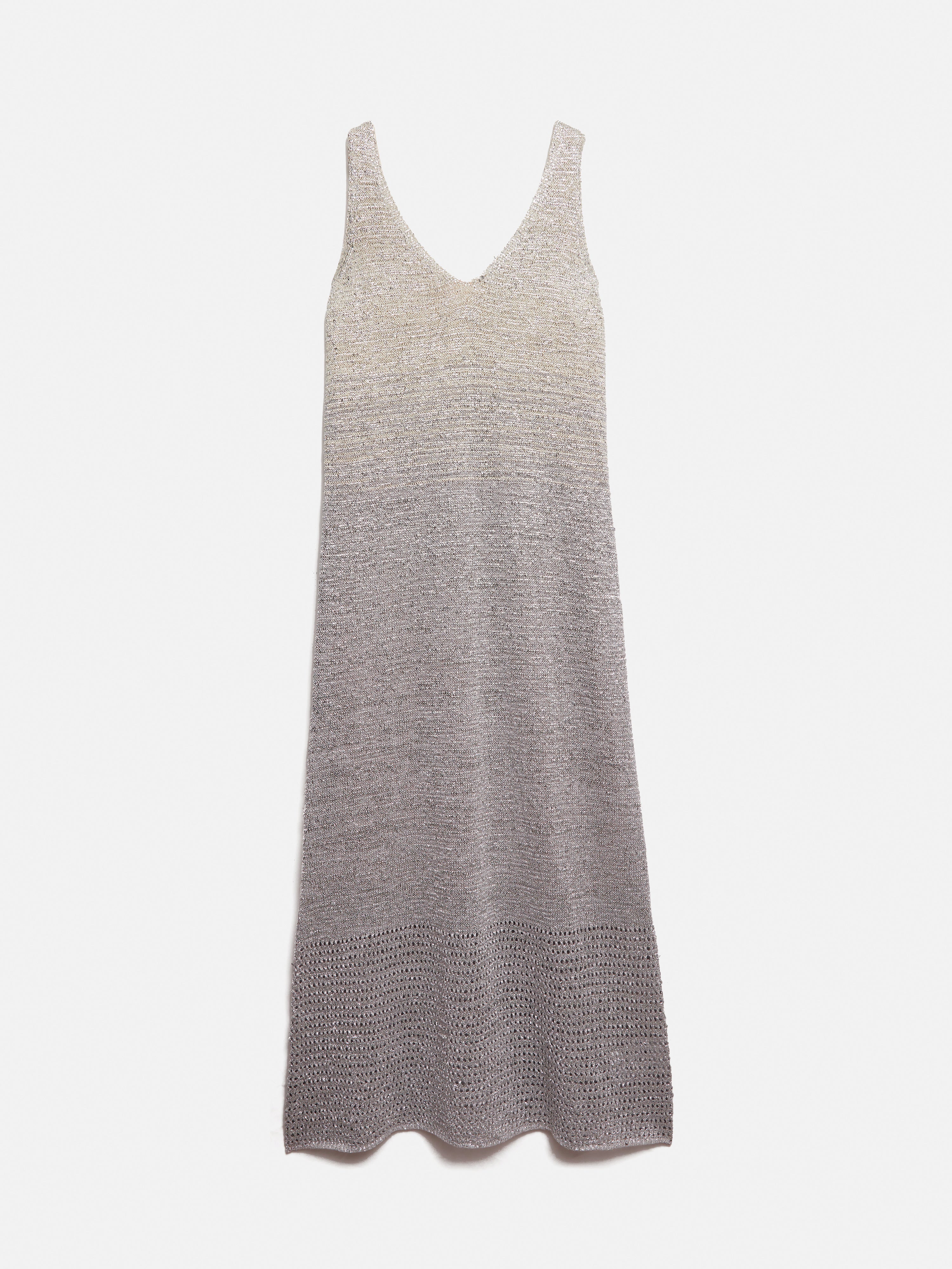 Summer Sparkle Knitted Dress | Silver - Image 8
