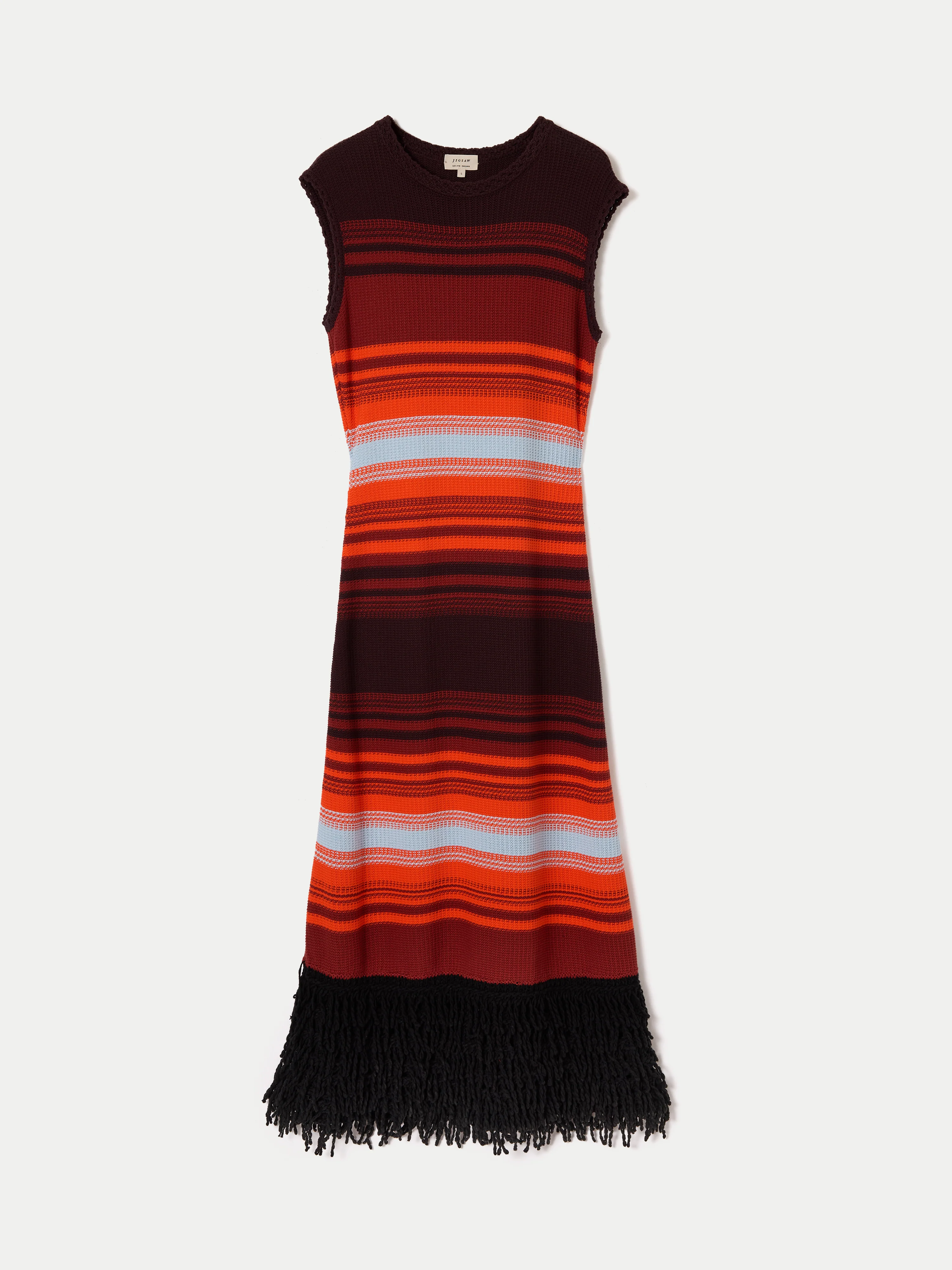 Sunset Stripe Knit Dress | Multi - Image 6