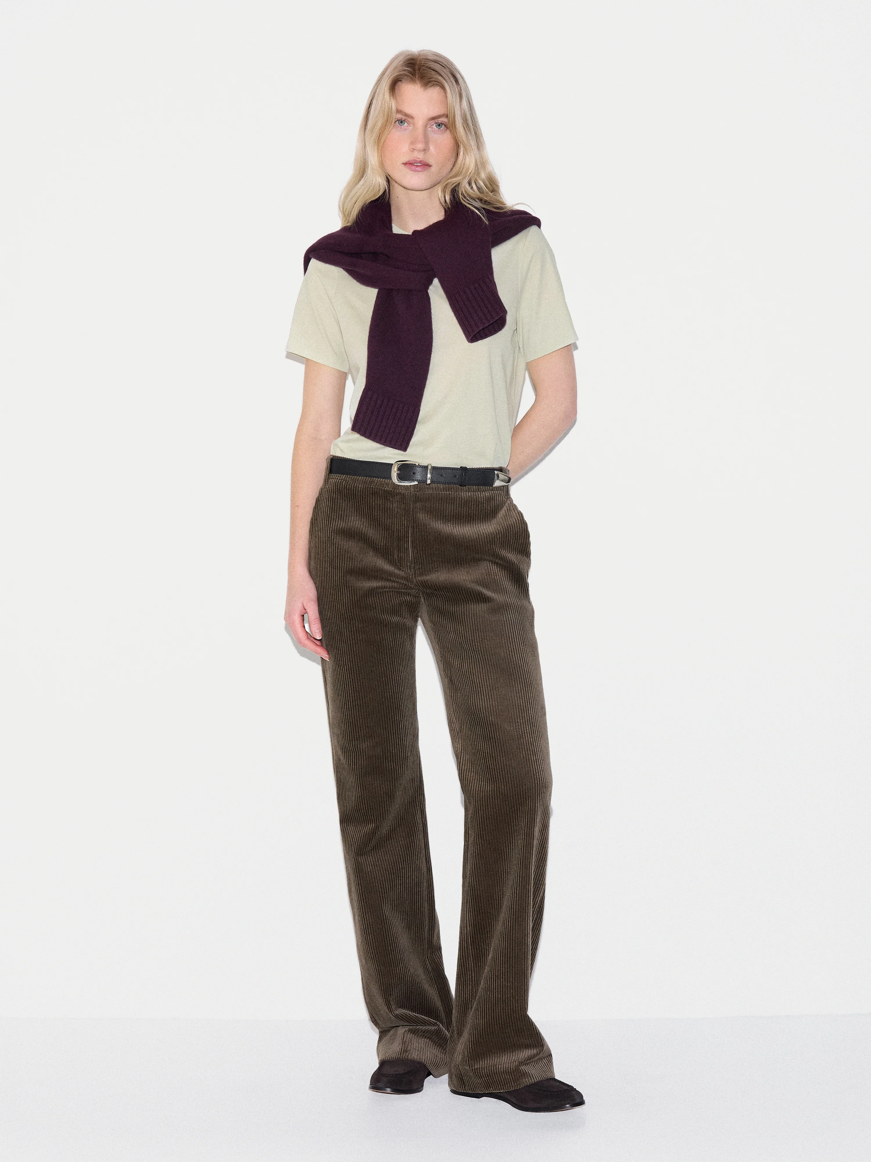 Supima Cotton Crew Neck T-shirt | Pastel Aloe - Image 2