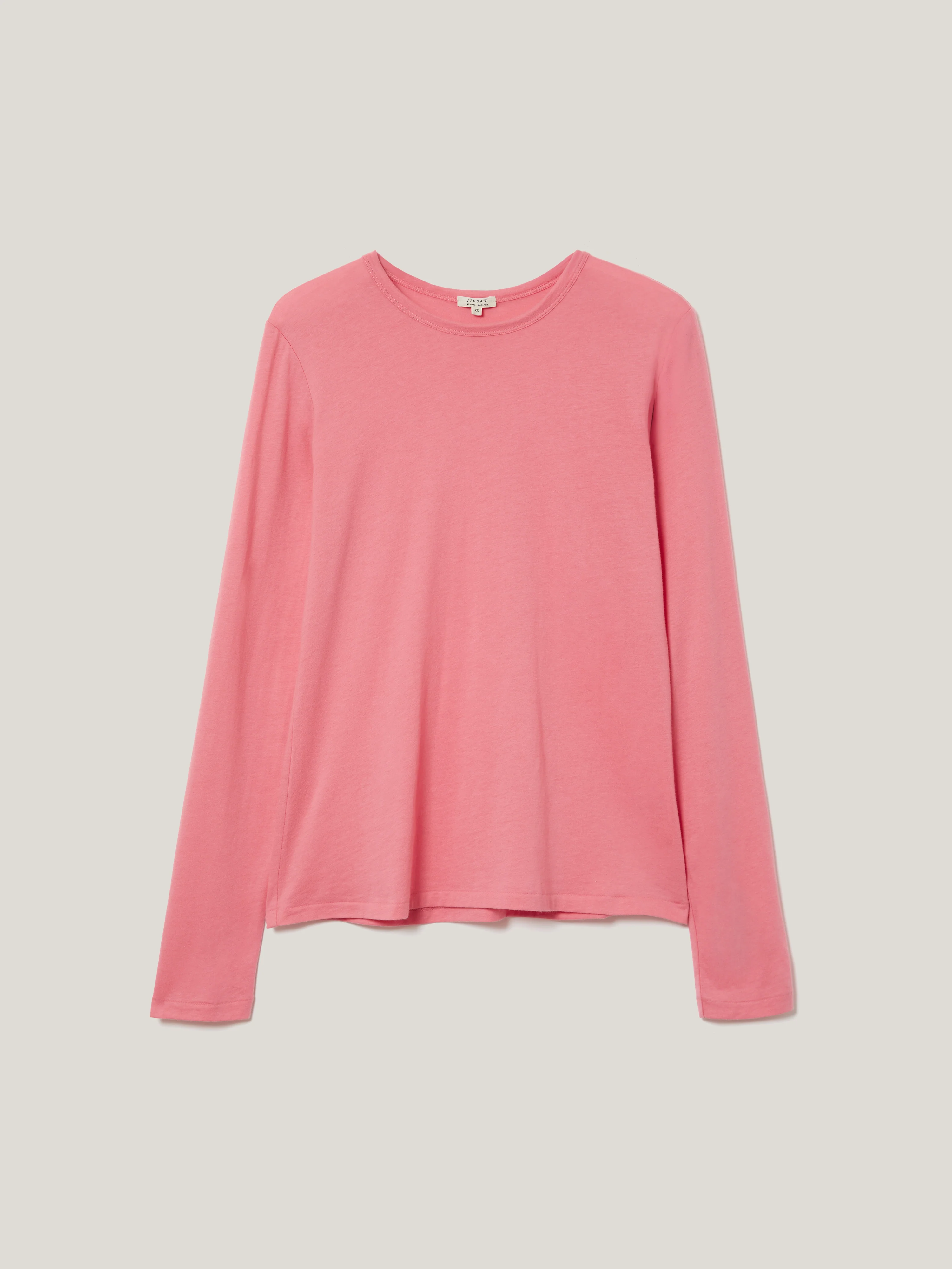 Supima Cotton Long Sleeve T-shirt | Pink Quartz - Image 5