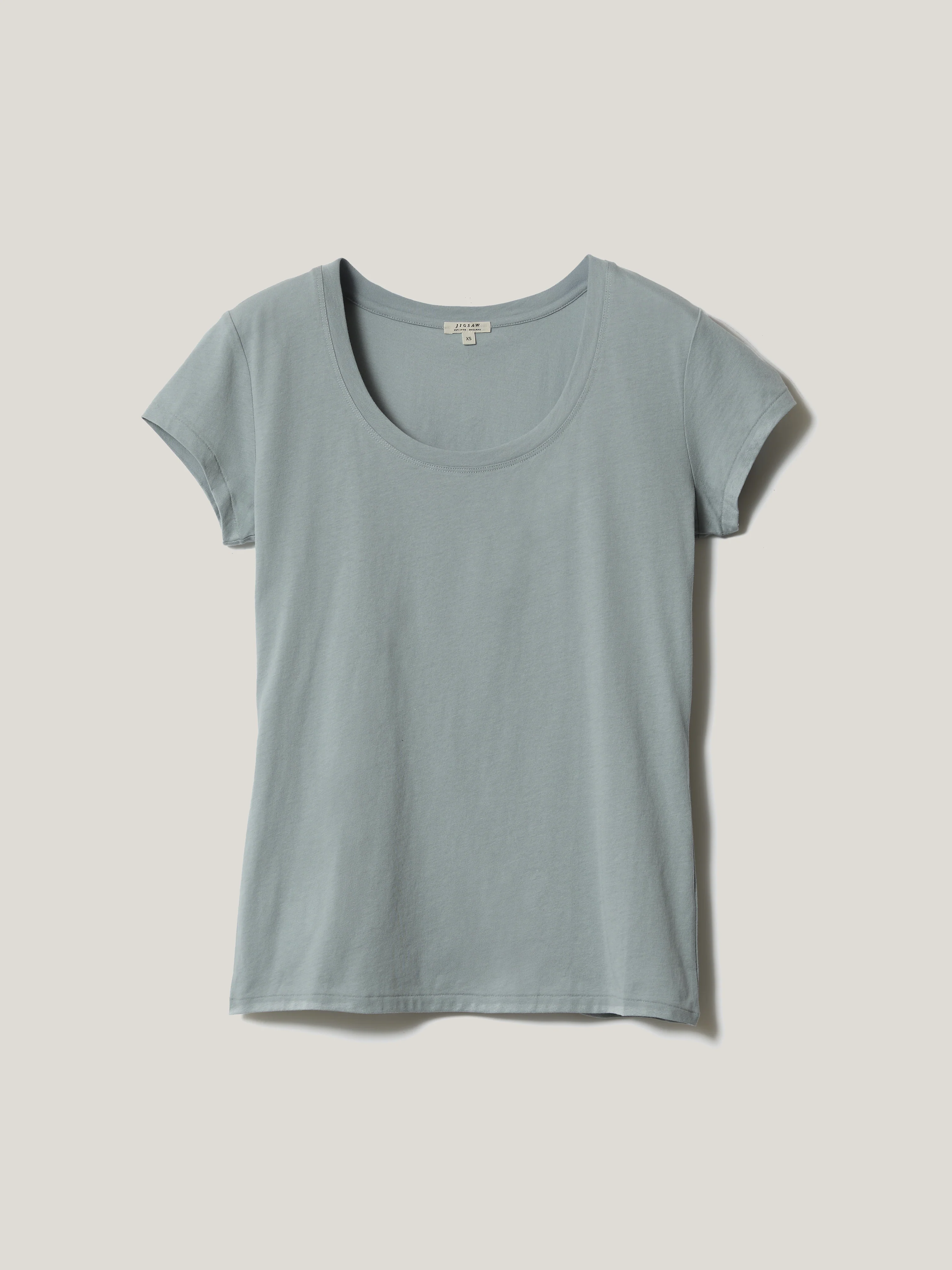 Supima Cotton Scoop Neck Tee | Summer Rain - Image 6