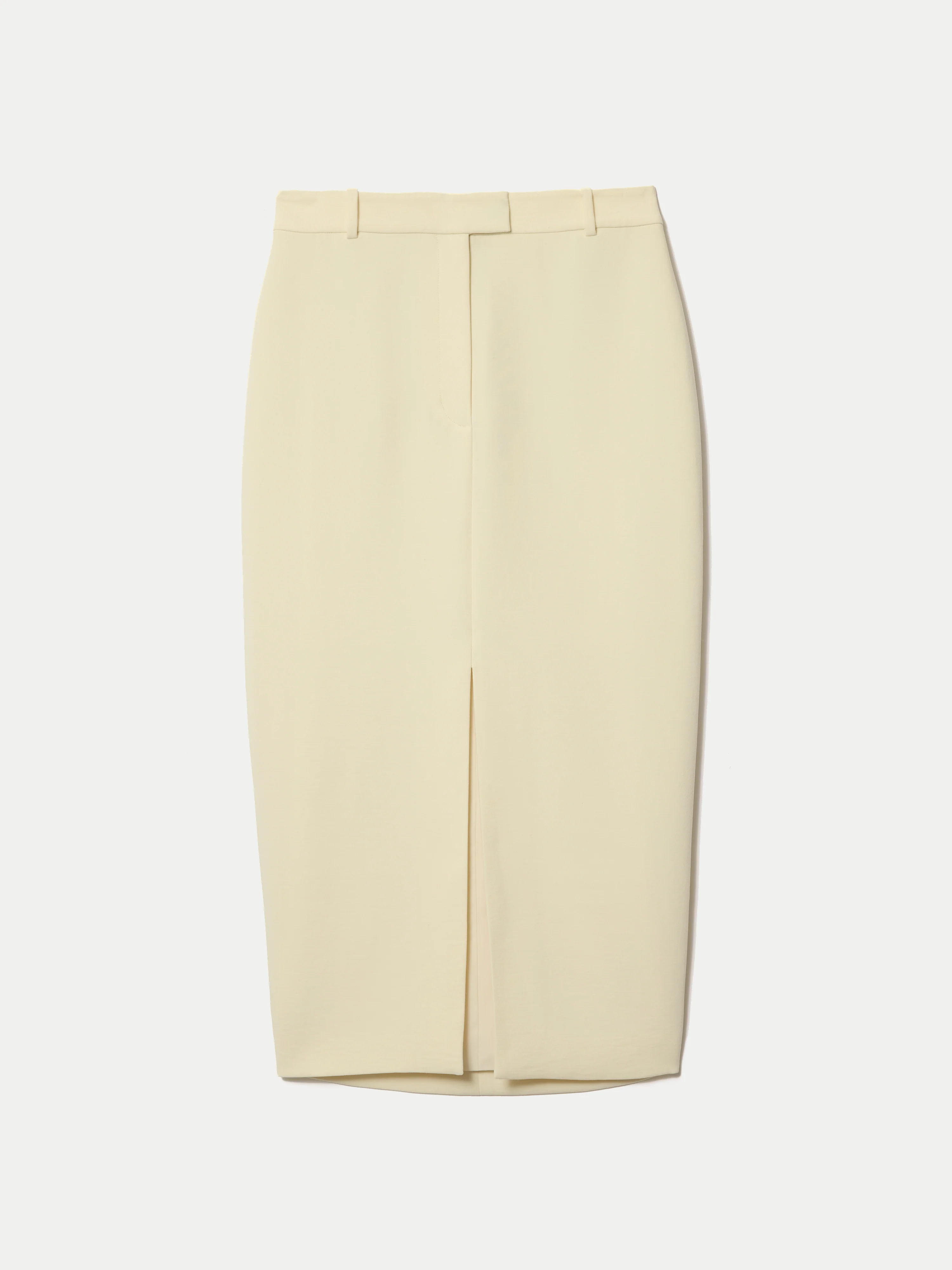 Tailored Split Front Skirt | Yellow - Image 7