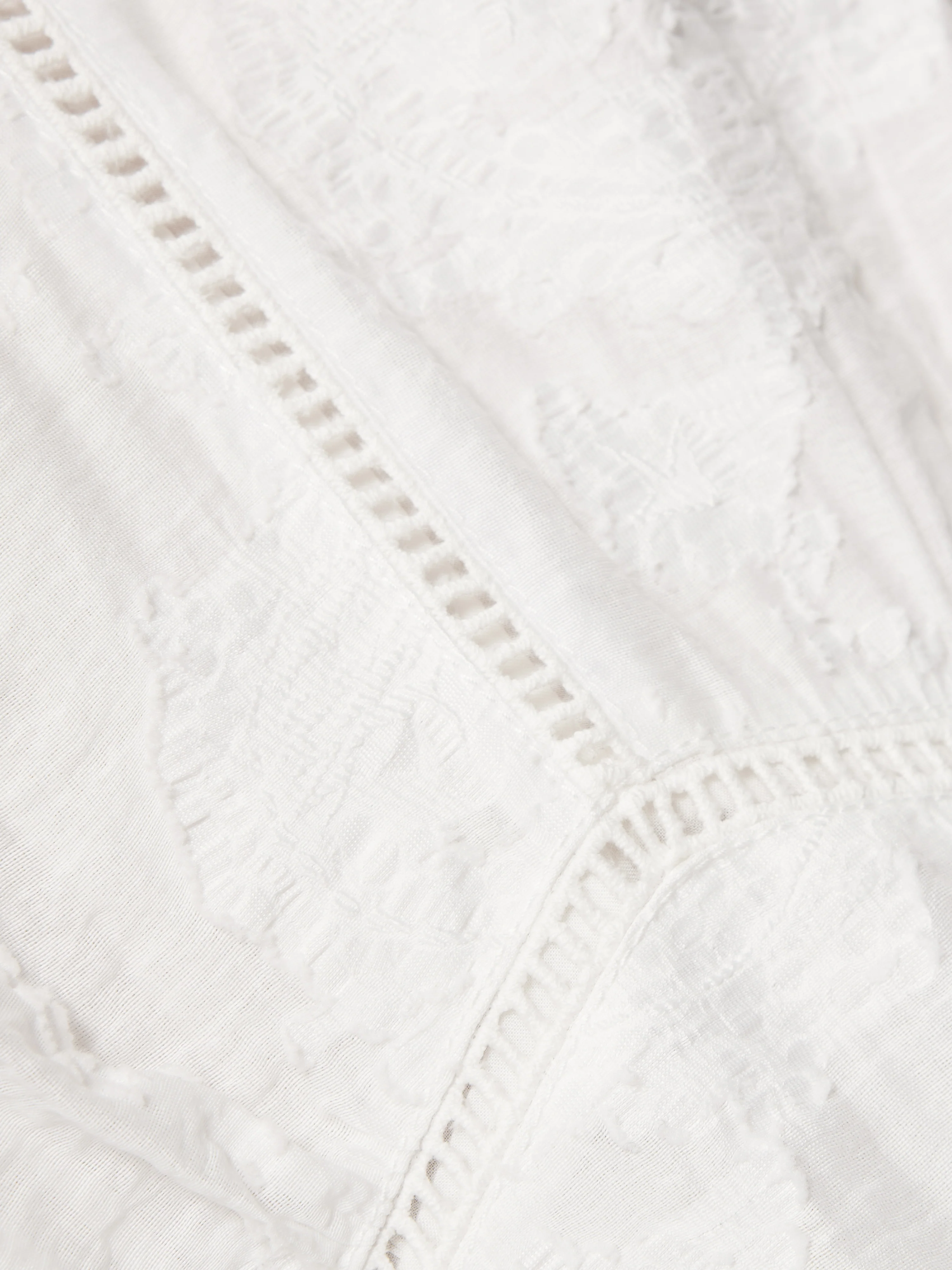 Textured Jacquard Dress | White - Image 7