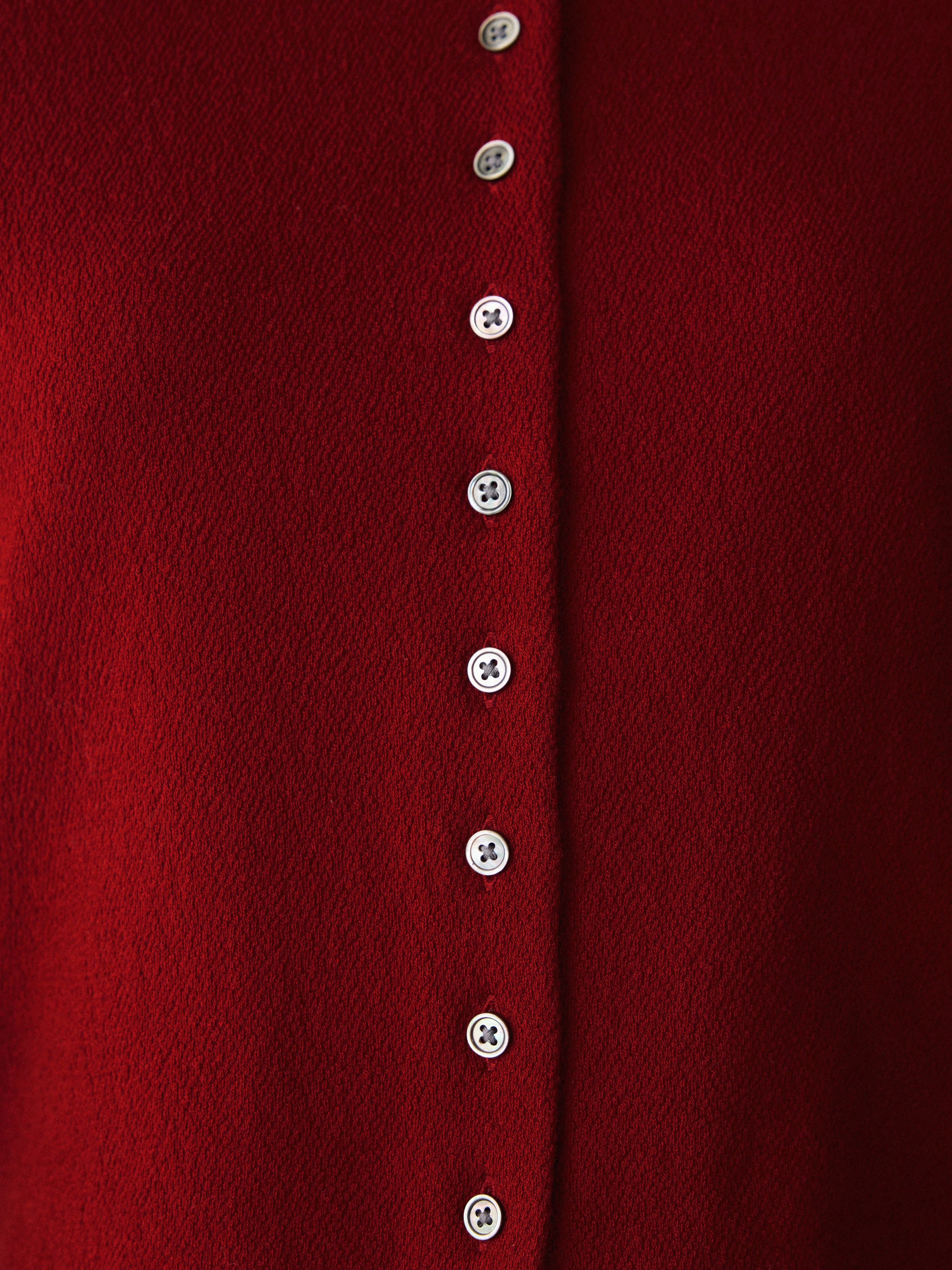 Textured Jersey Cardi Jacket | Red - Image 3