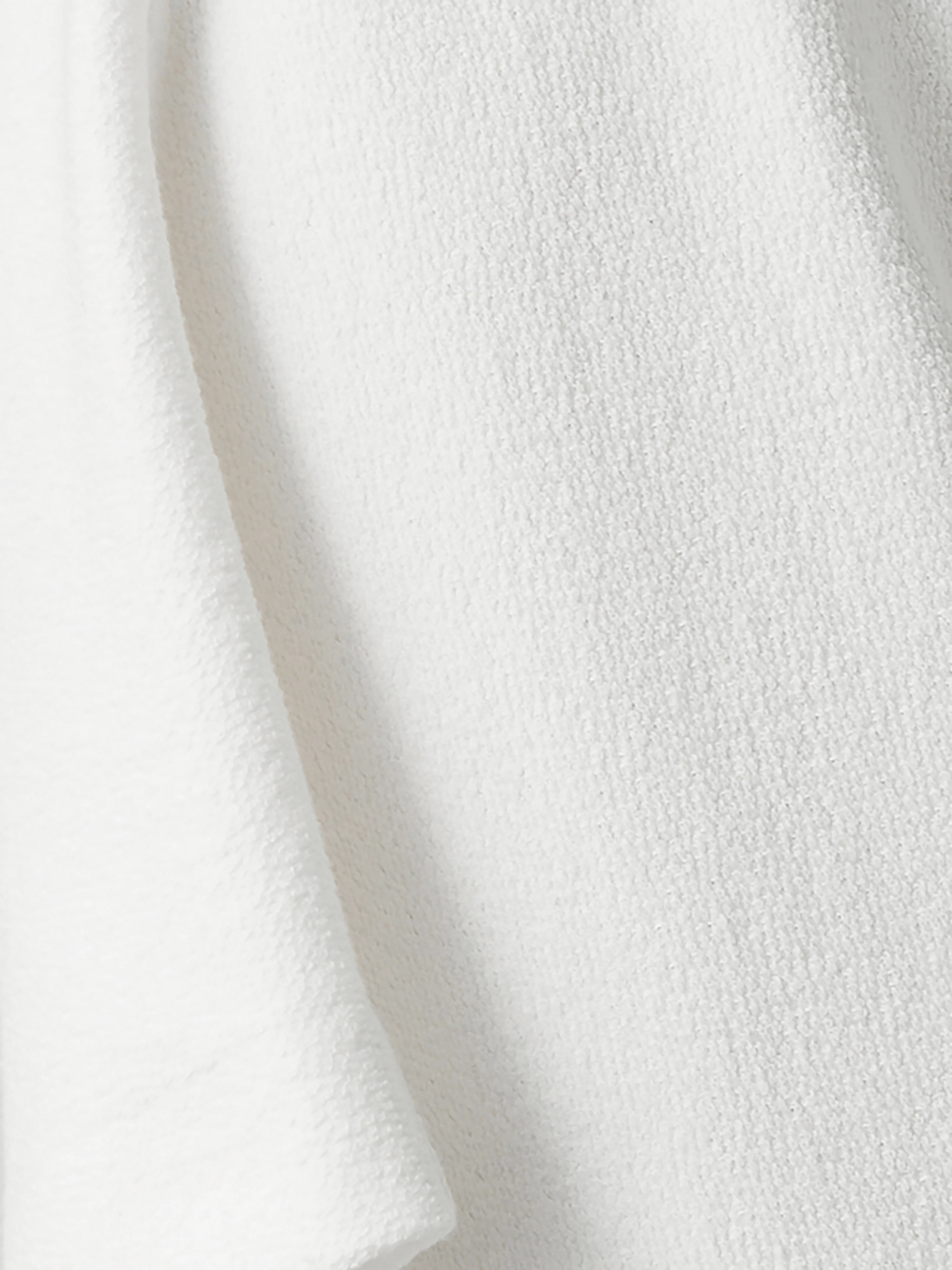 Textured Jersey Top | White - Image 8