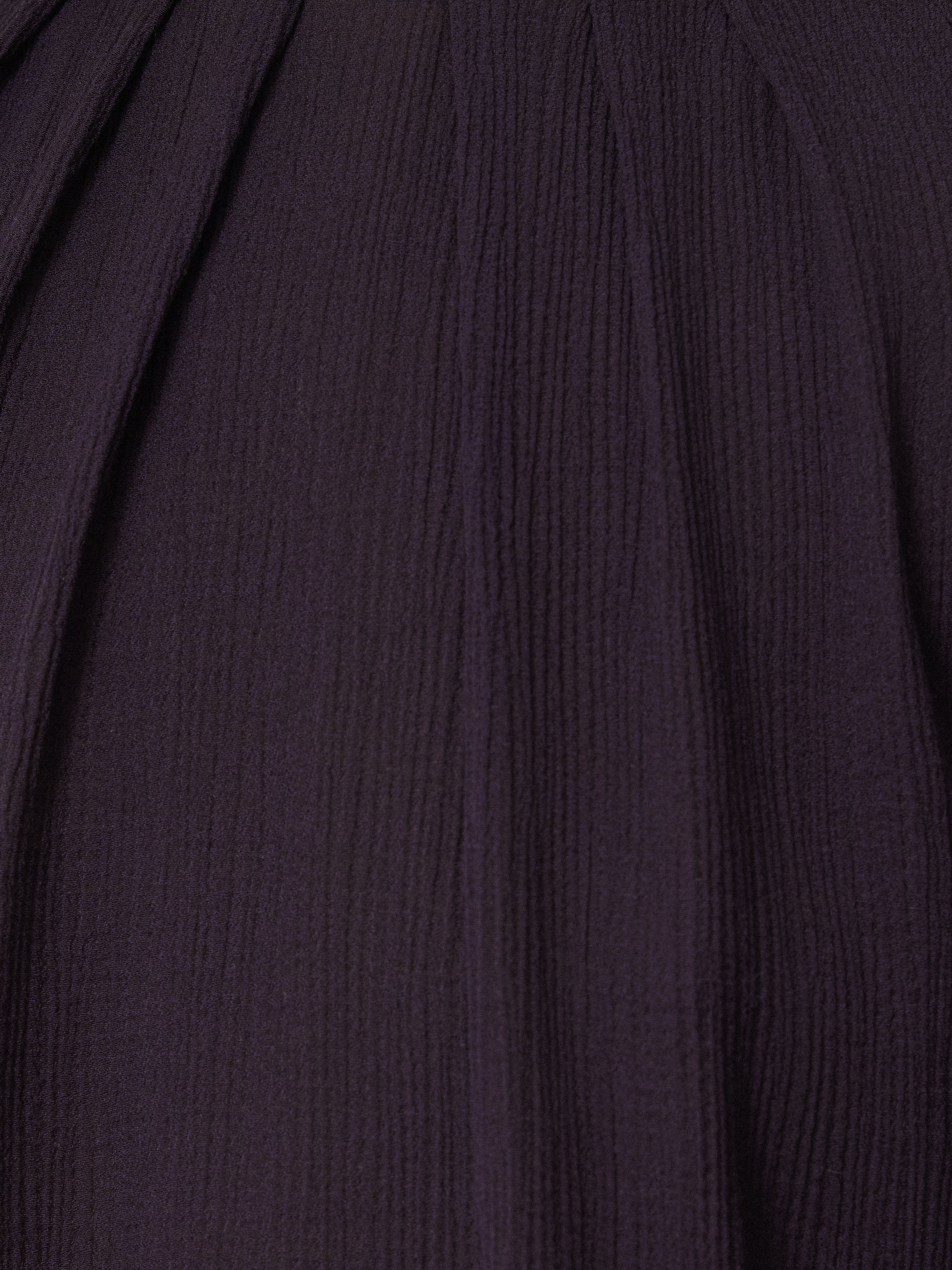 Textured Pleat Detail Top | Purple - Image 6