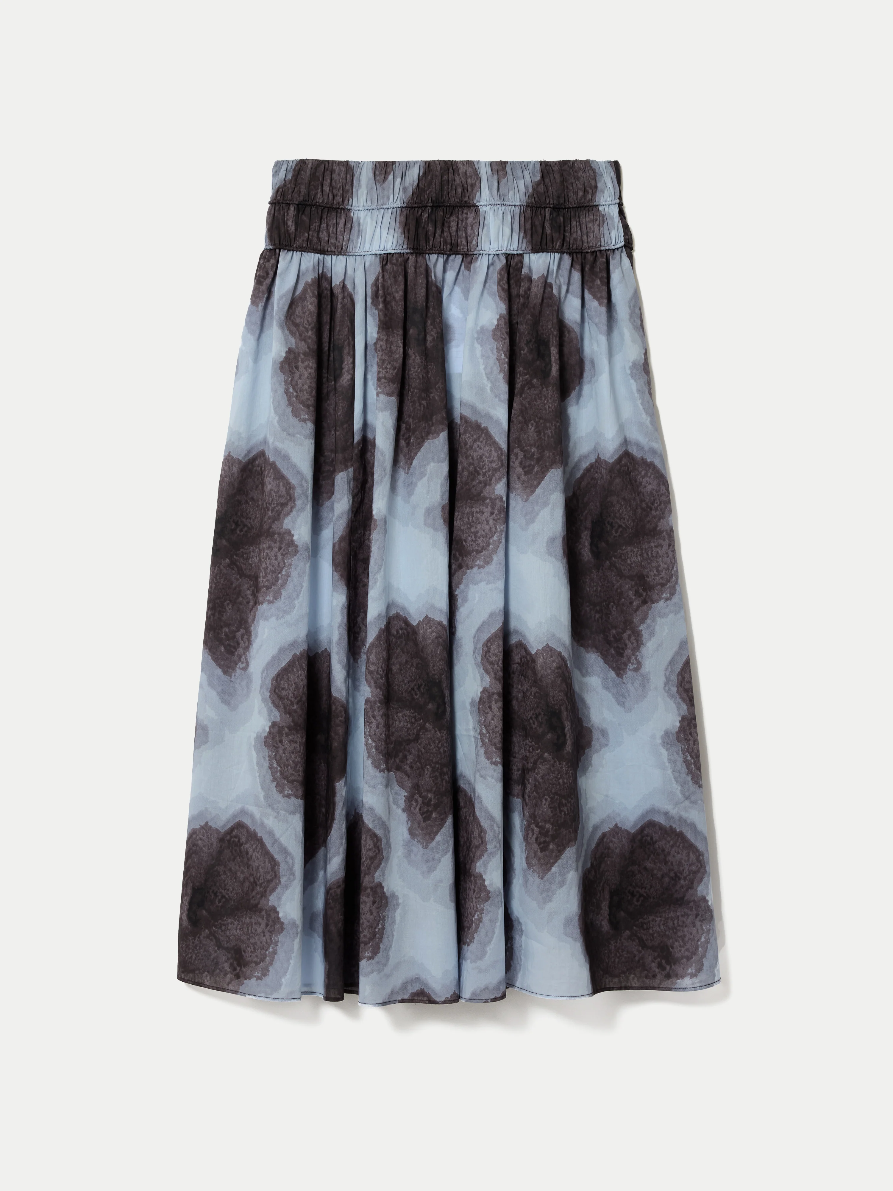 Tiger Orchid Ruched Skirt | Blue - Image 5