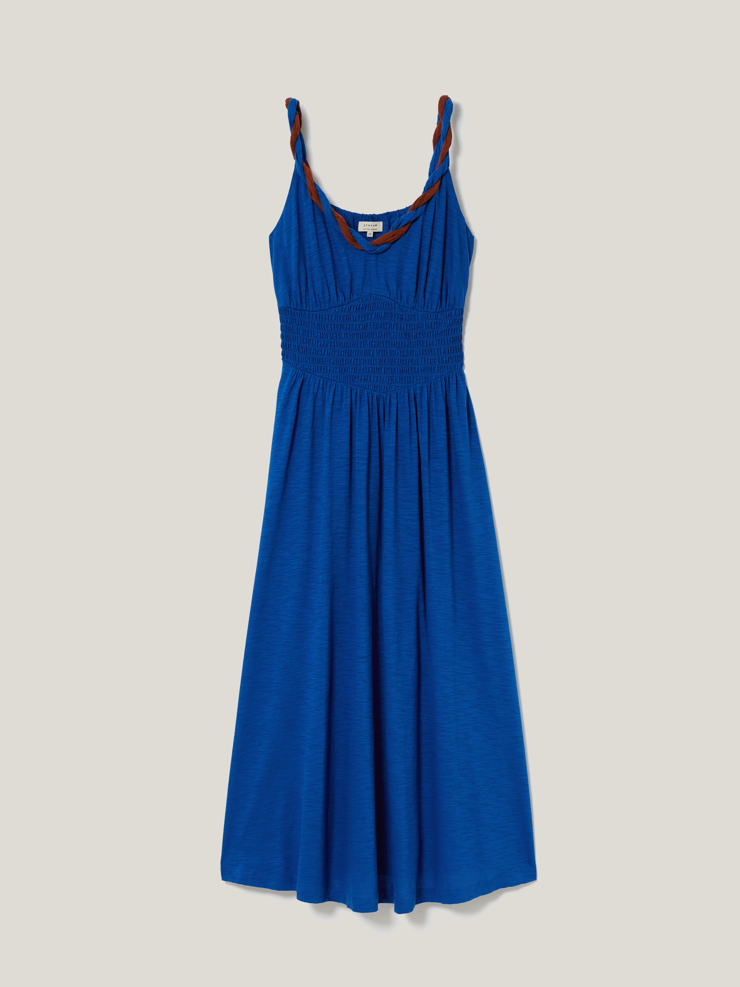 Twist Strap Jersey Dress | Blue - Image 5