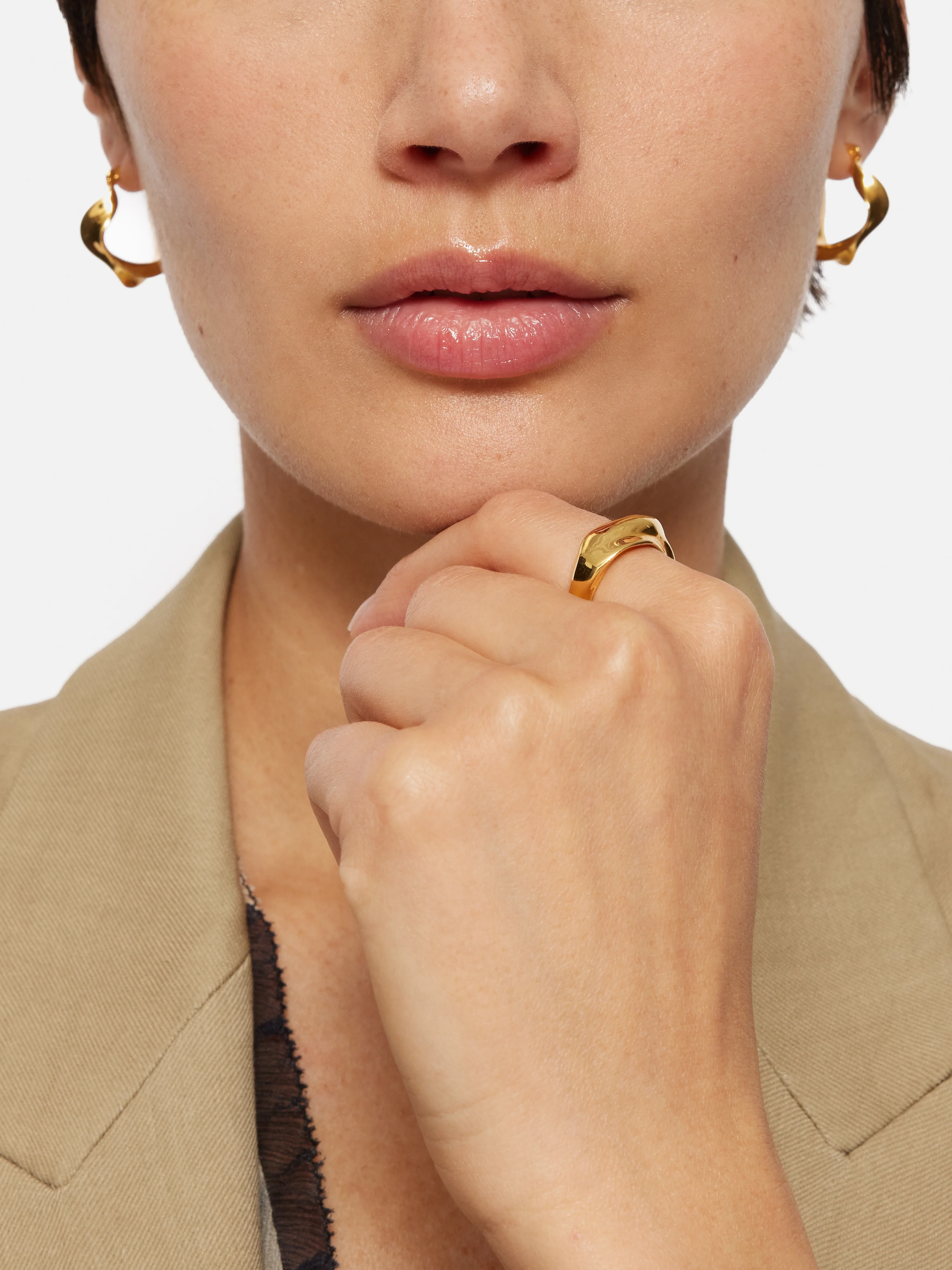 Twisted Metal Ring | Gold - Image 2