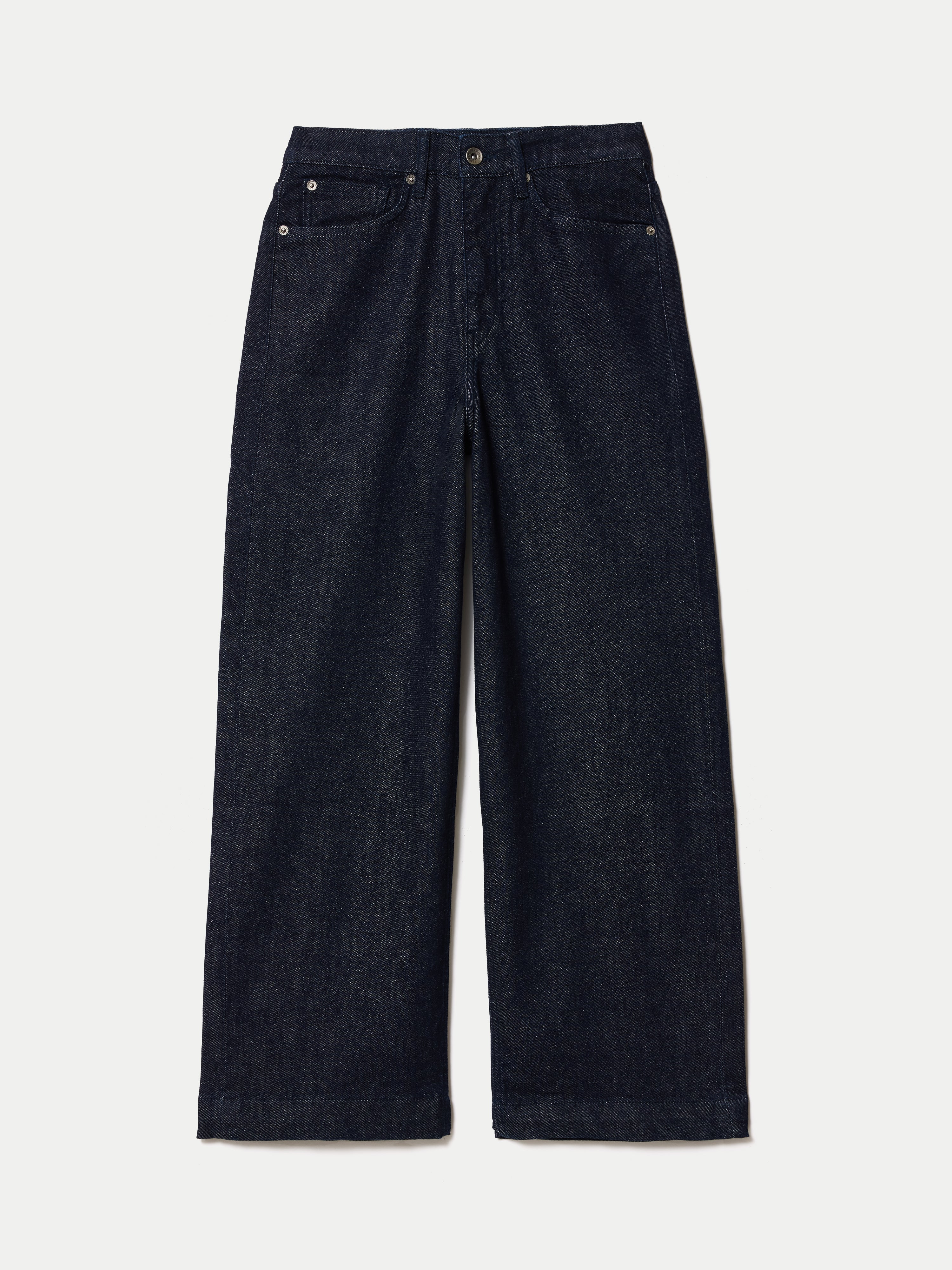 Tyne Wide Leg Cropped Jean | Indigo - Image 5
