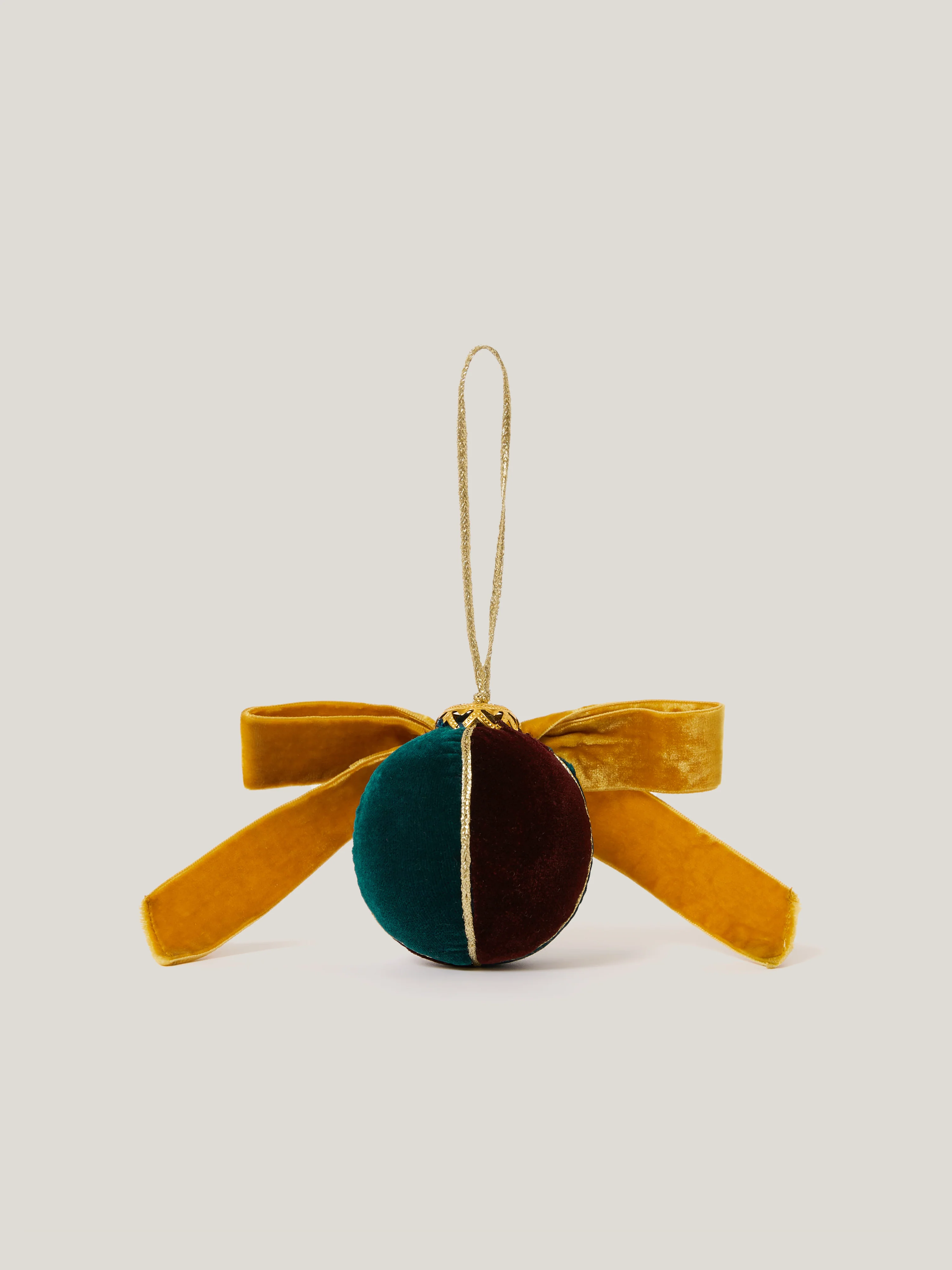 Velvet Christmas Bauble | Multi - Image 3