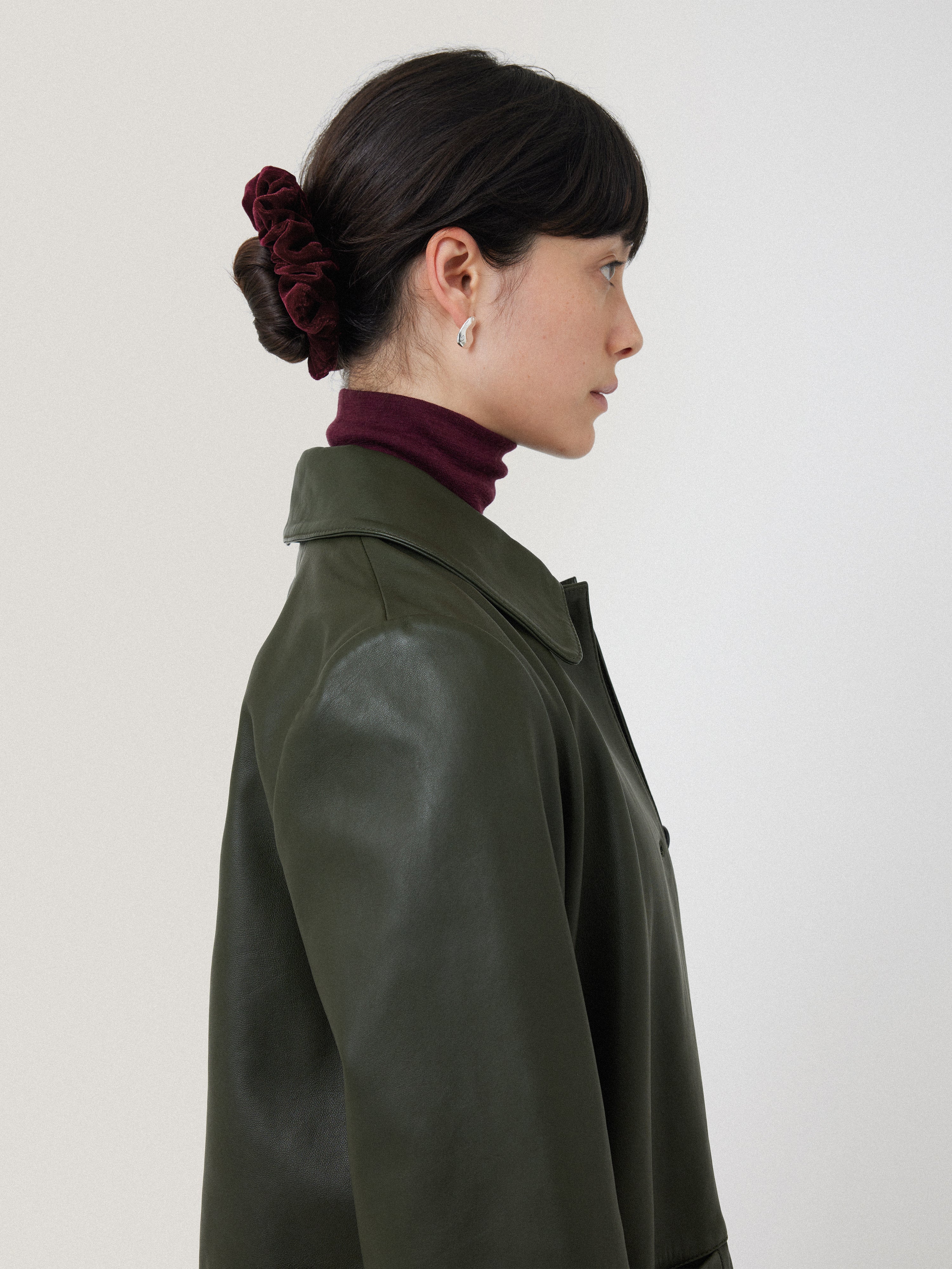 Velvet Scrunchie | Burgundy - Image 3