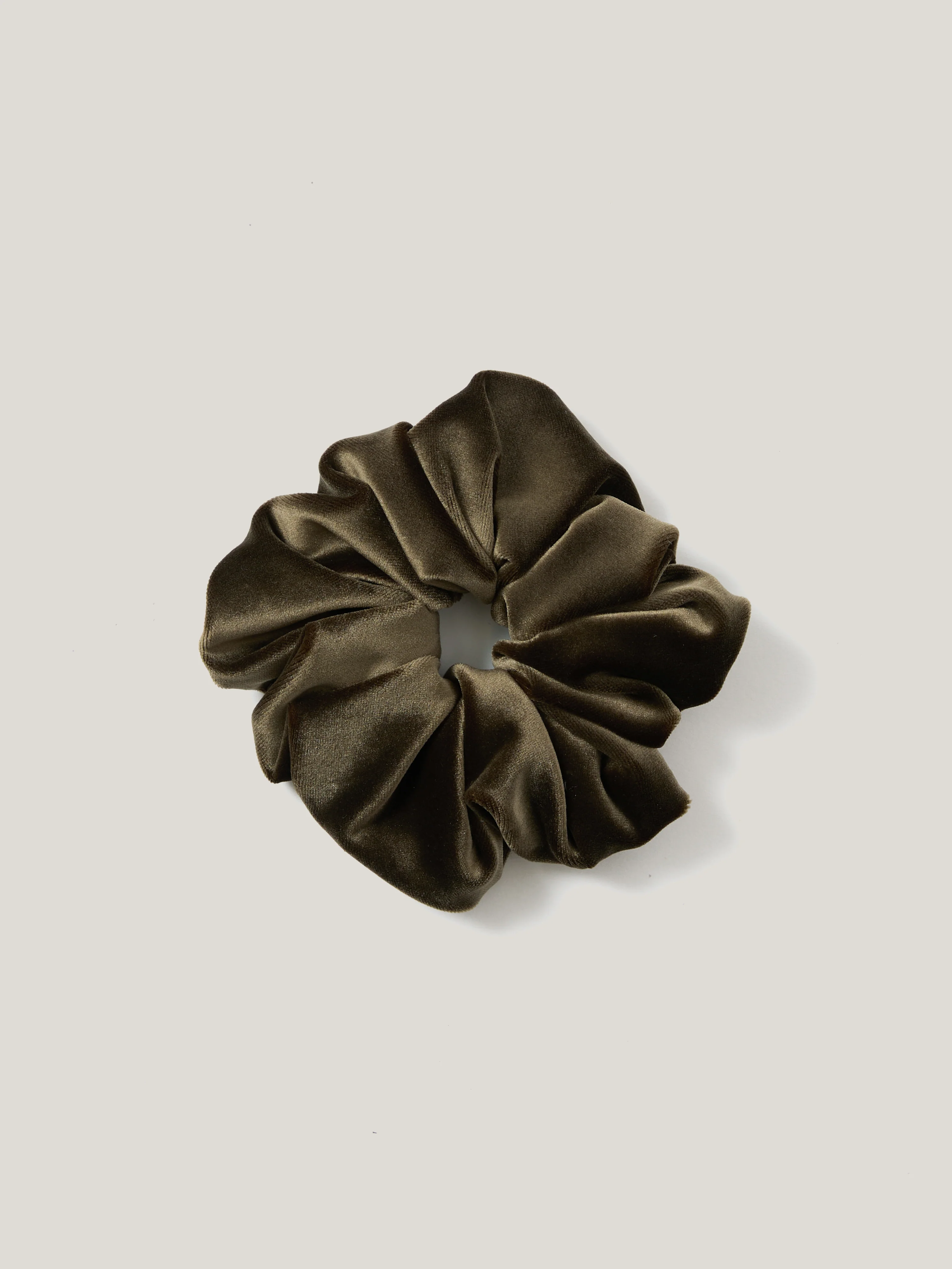 Velvet Scrunchie | Khaki