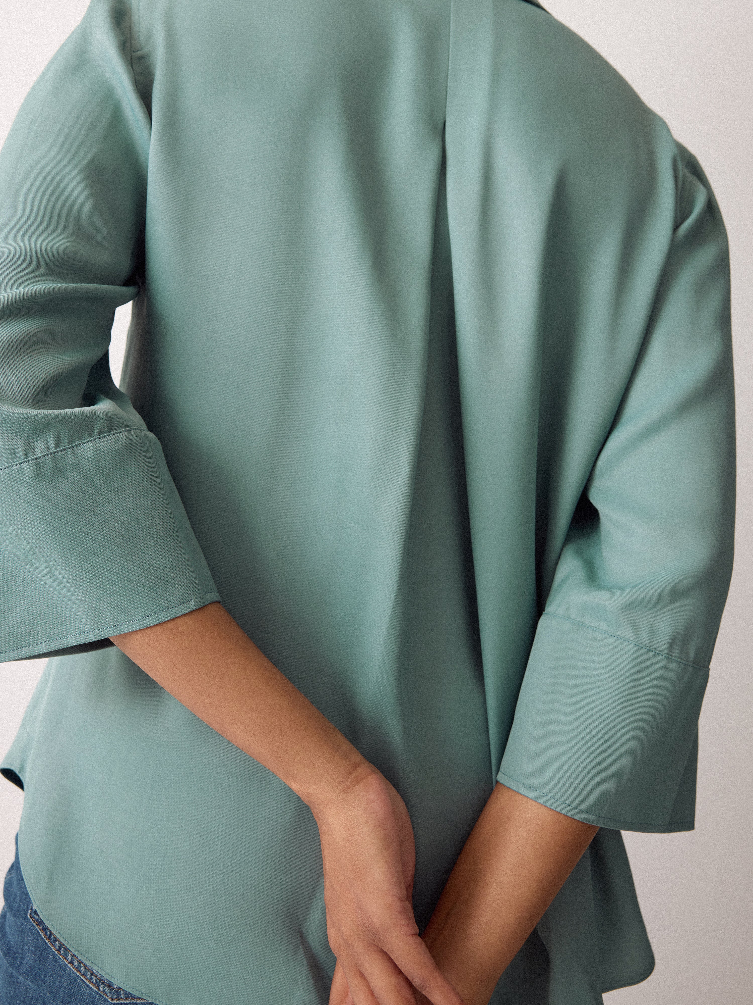 Viscose Twill Top | Blue - Image 2