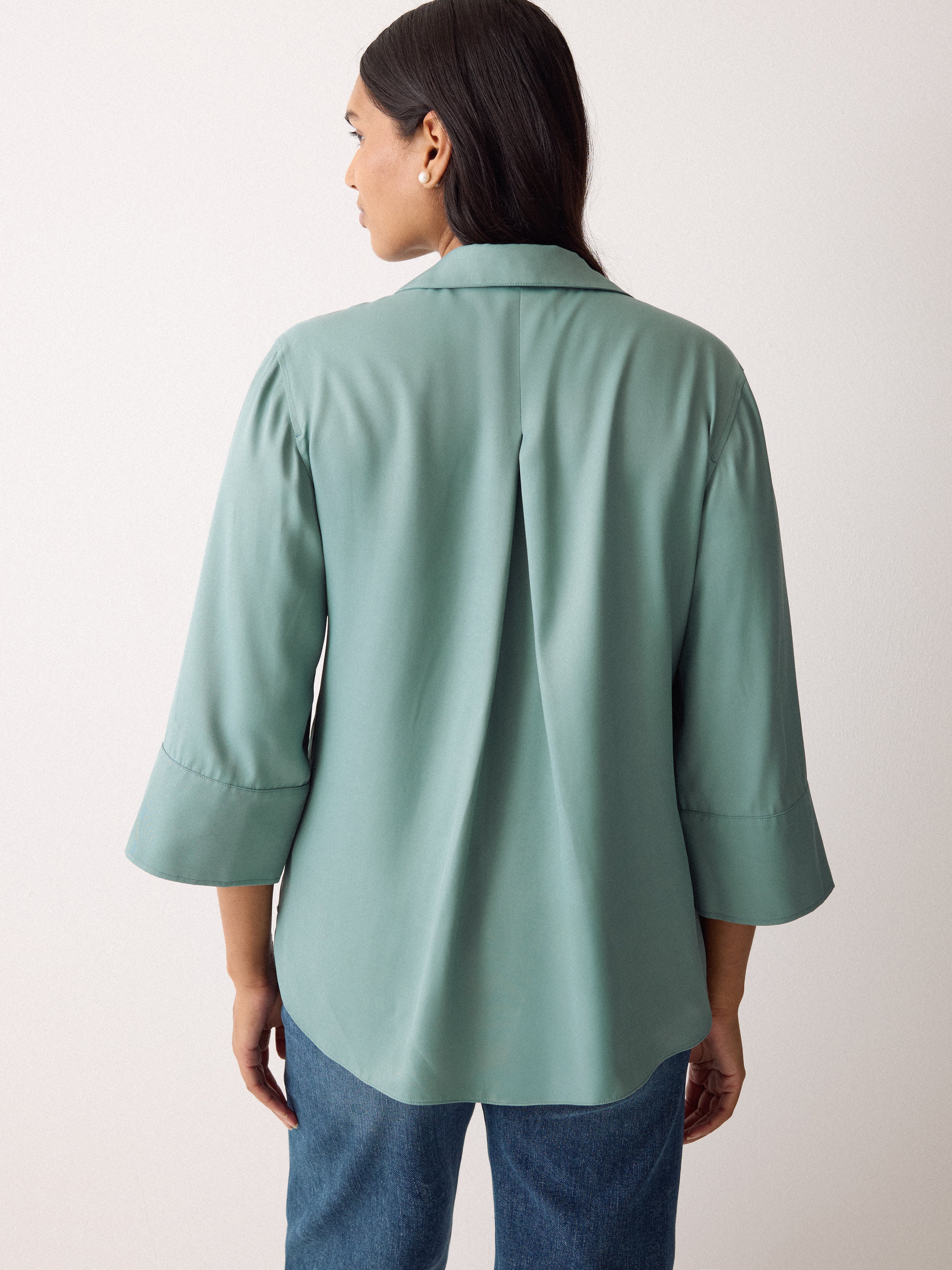 Viscose Twill Top | Blue - Image 4