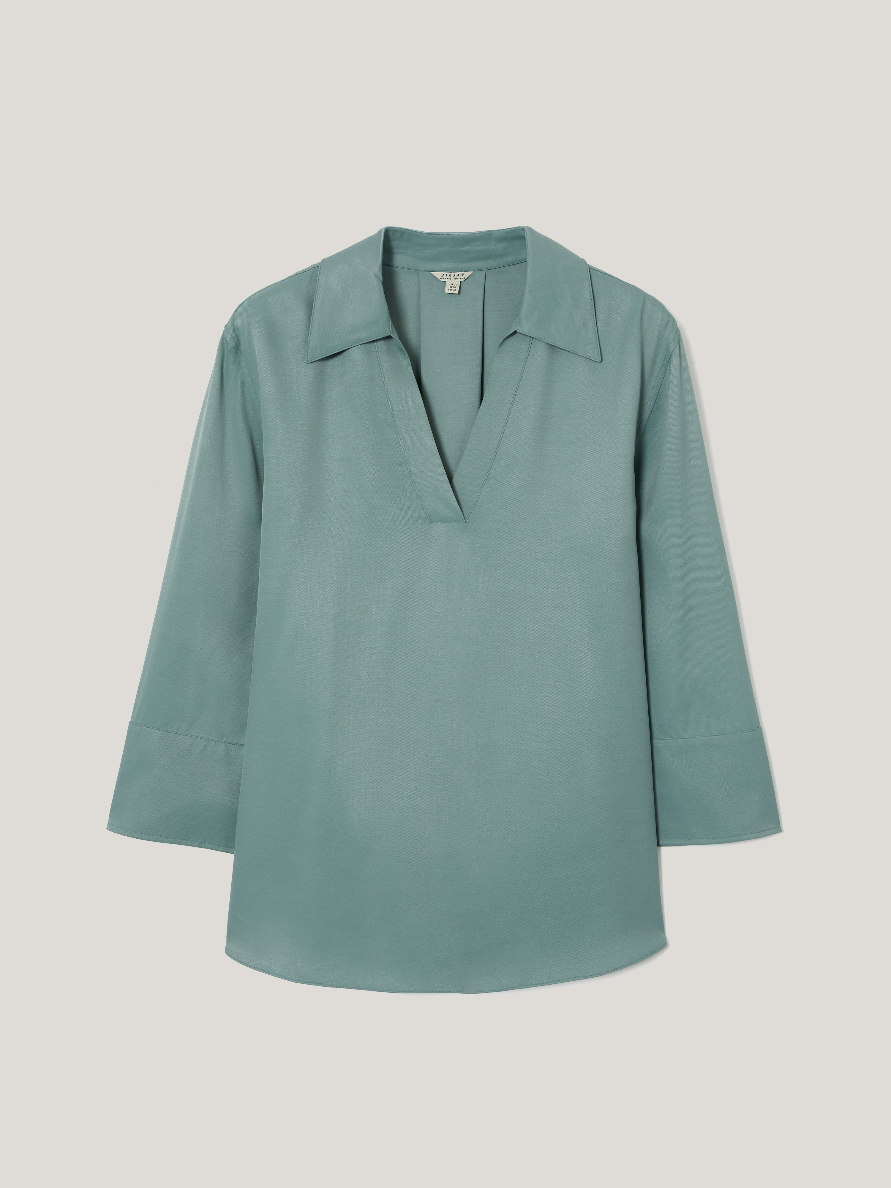 Viscose Twill Top | Blue - Image 5