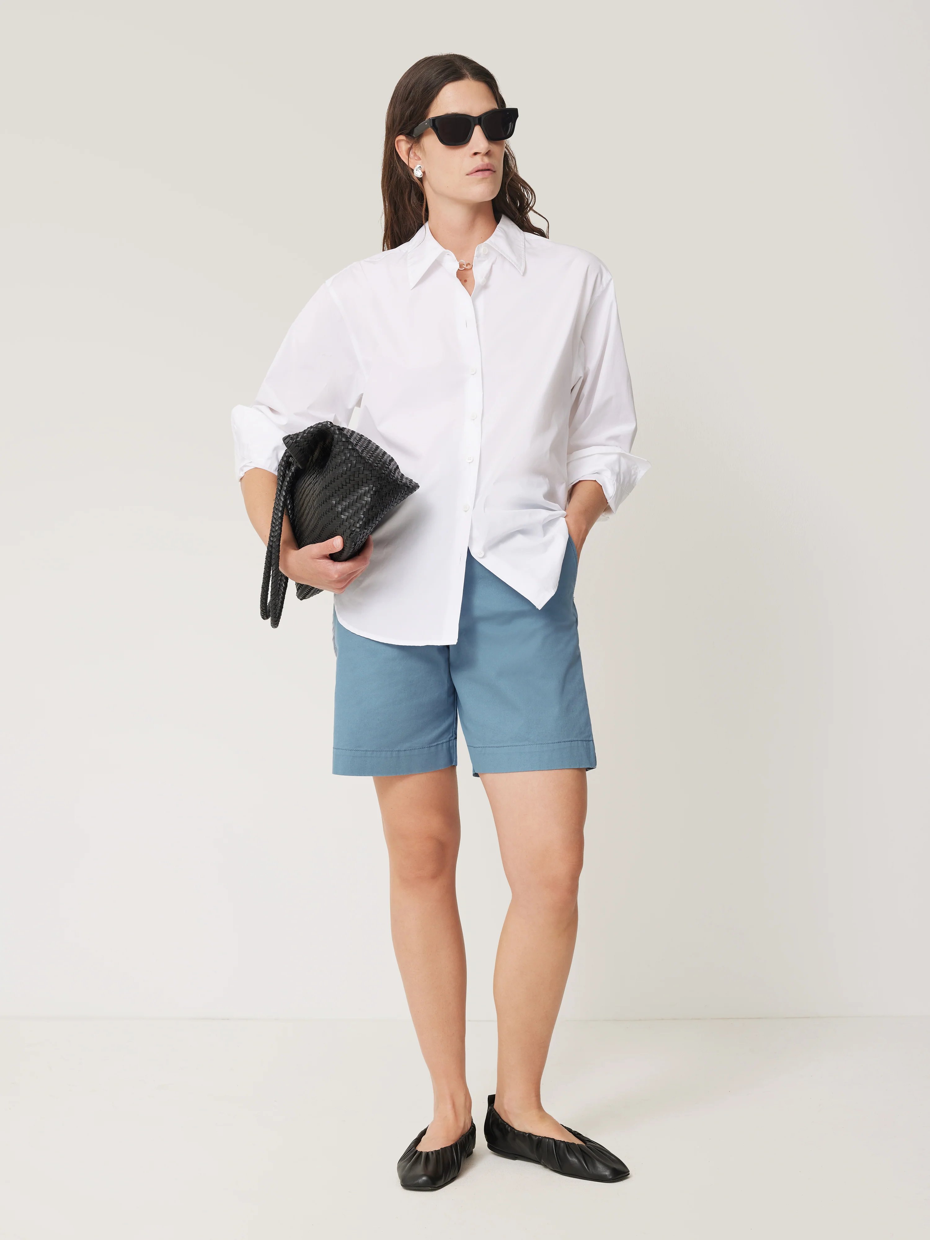 Washed Chino Short | Marine Teal - Image 5