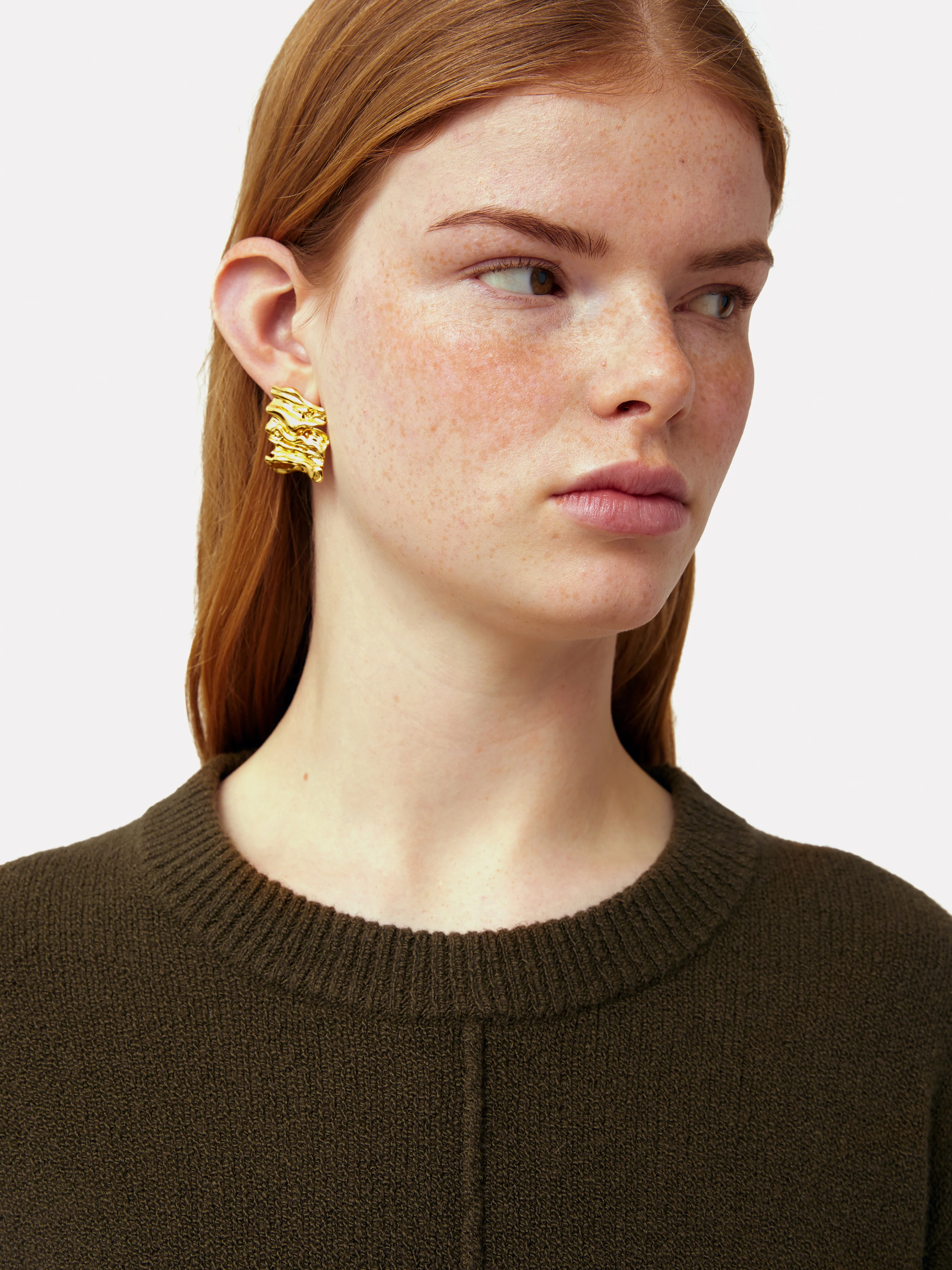 Wide Sleeve Jumper | Khaki - Image 2