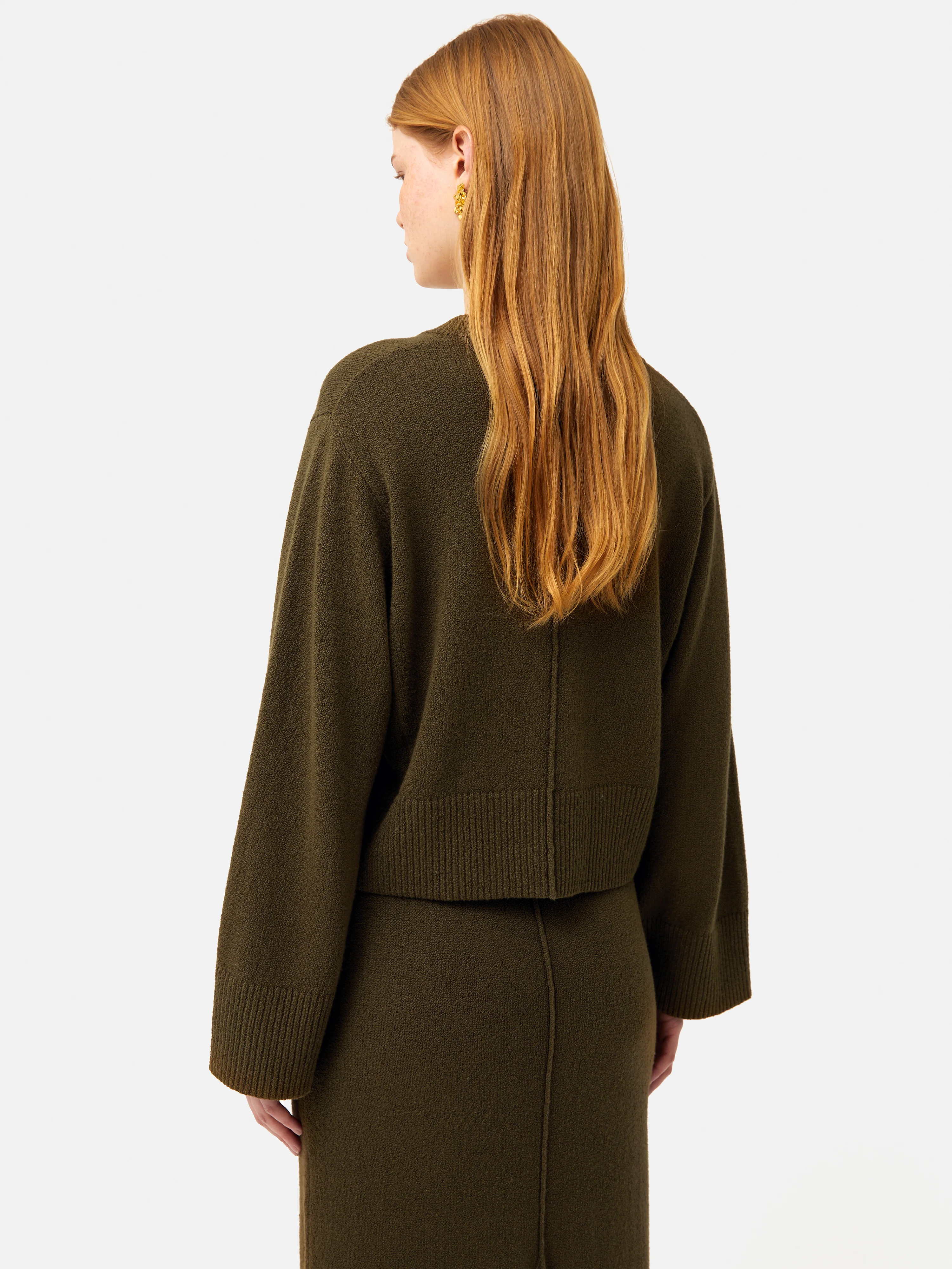 Wide Sleeve Jumper | Khaki - Image 4