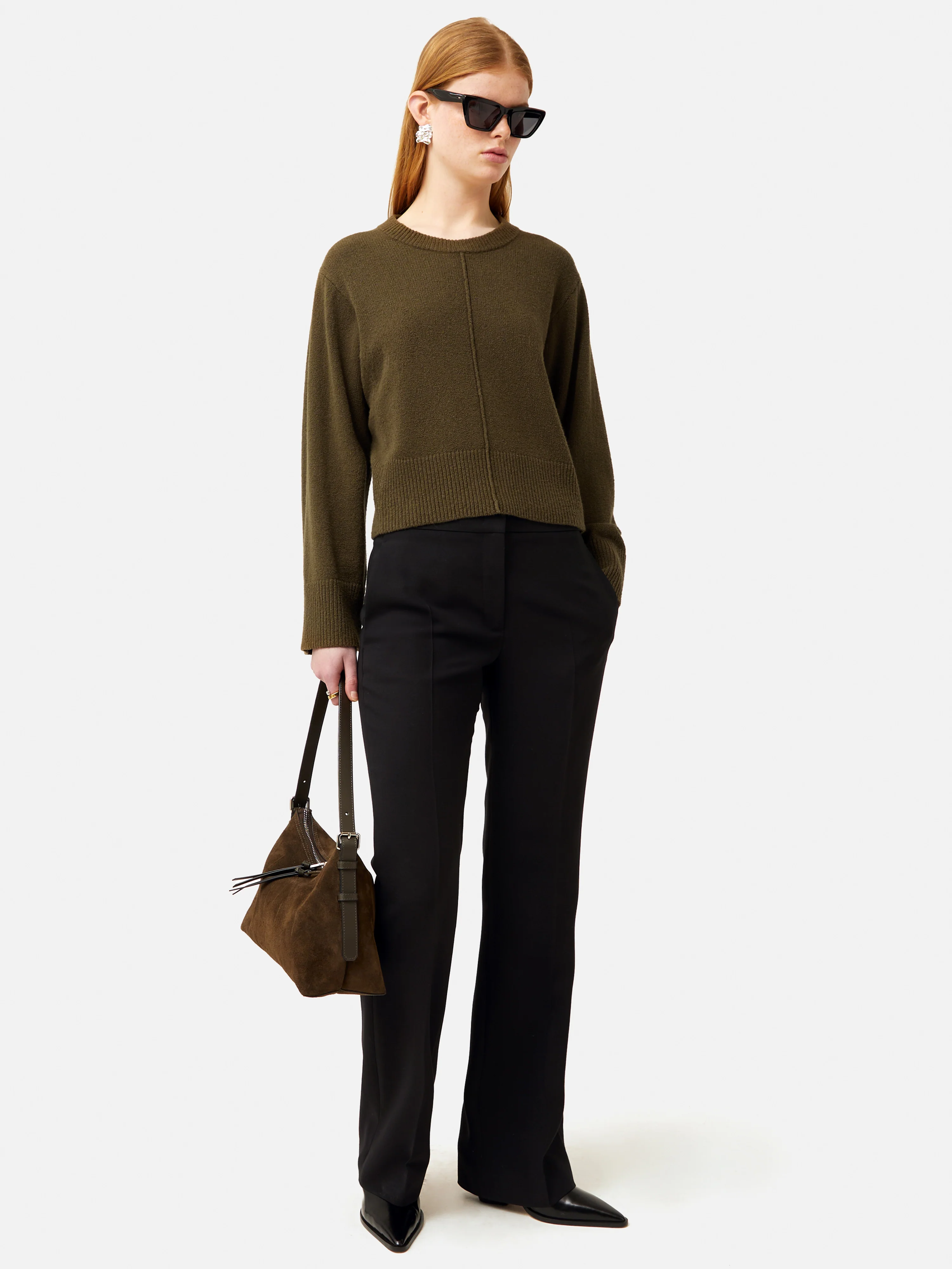 Wide Sleeve Jumper | Khaki - Image 6