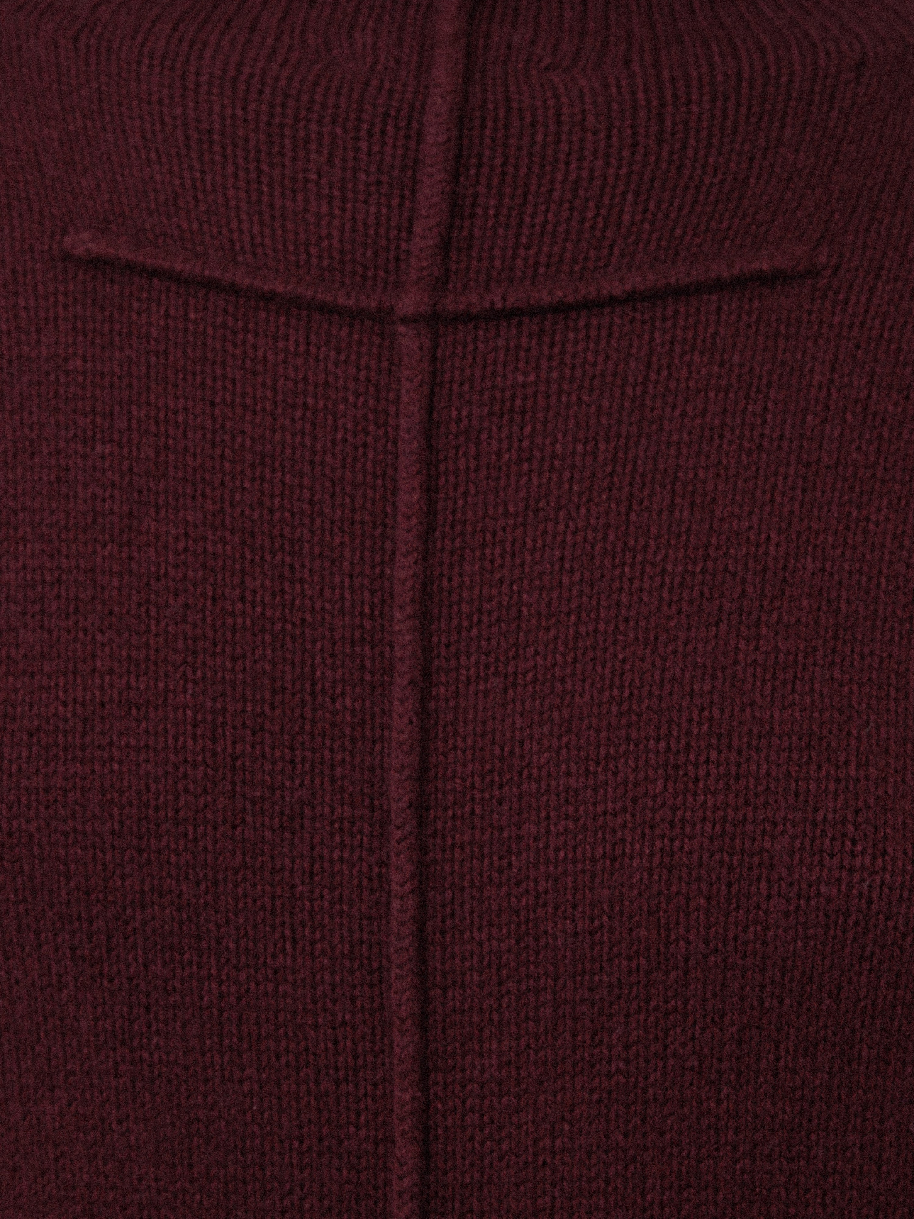 Wool Cashmere Blend Dress | Burgundy - Image 8