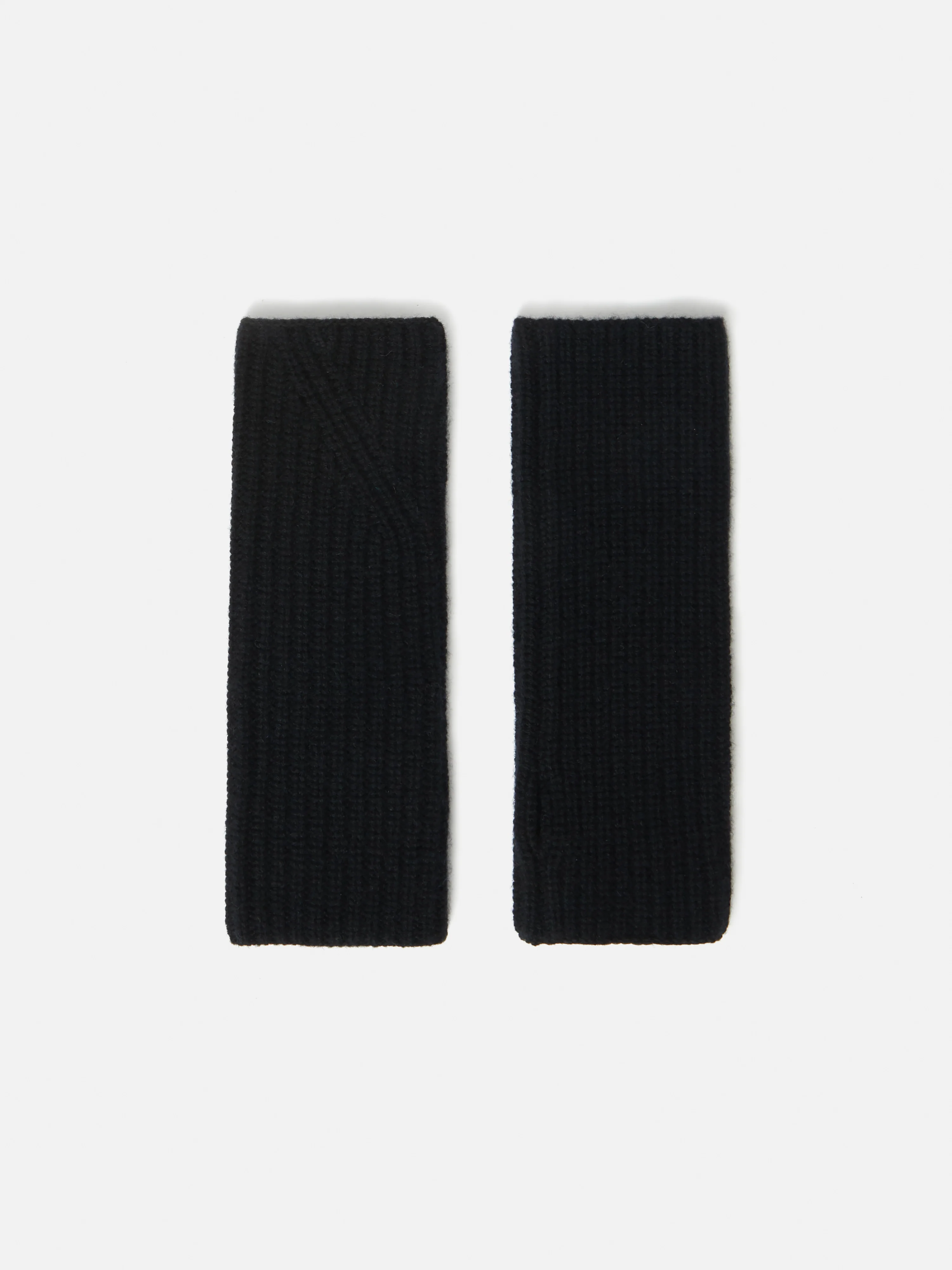 Wool Cashmere Mittens | Black - Image 3
