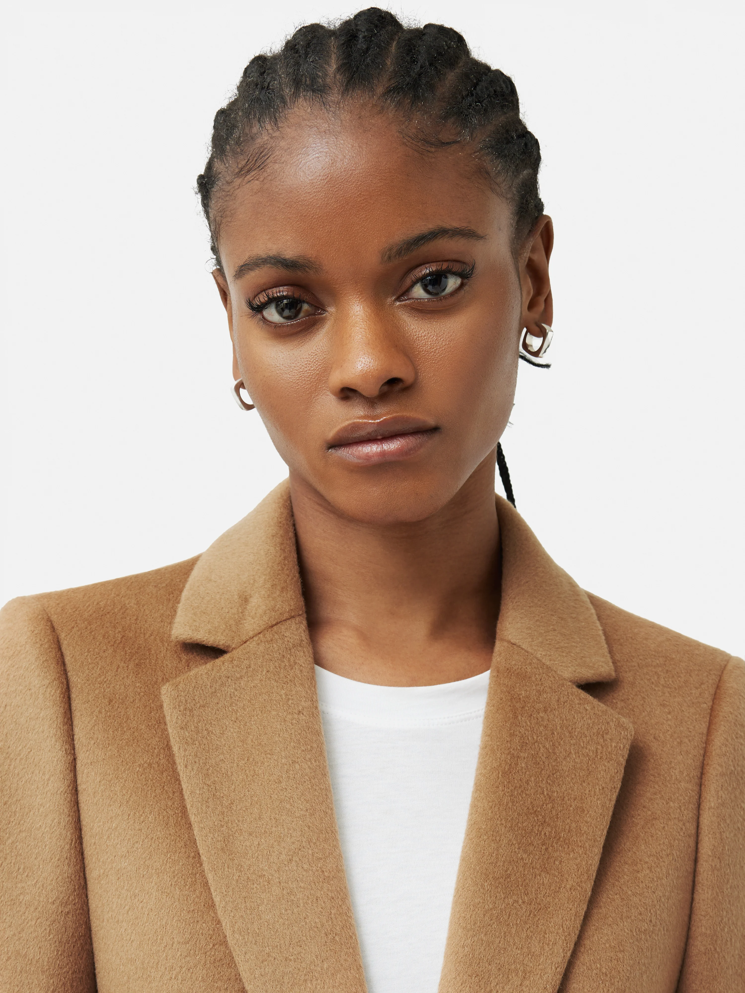 Wool Langford Tailored Coat | Camel - Image 3
