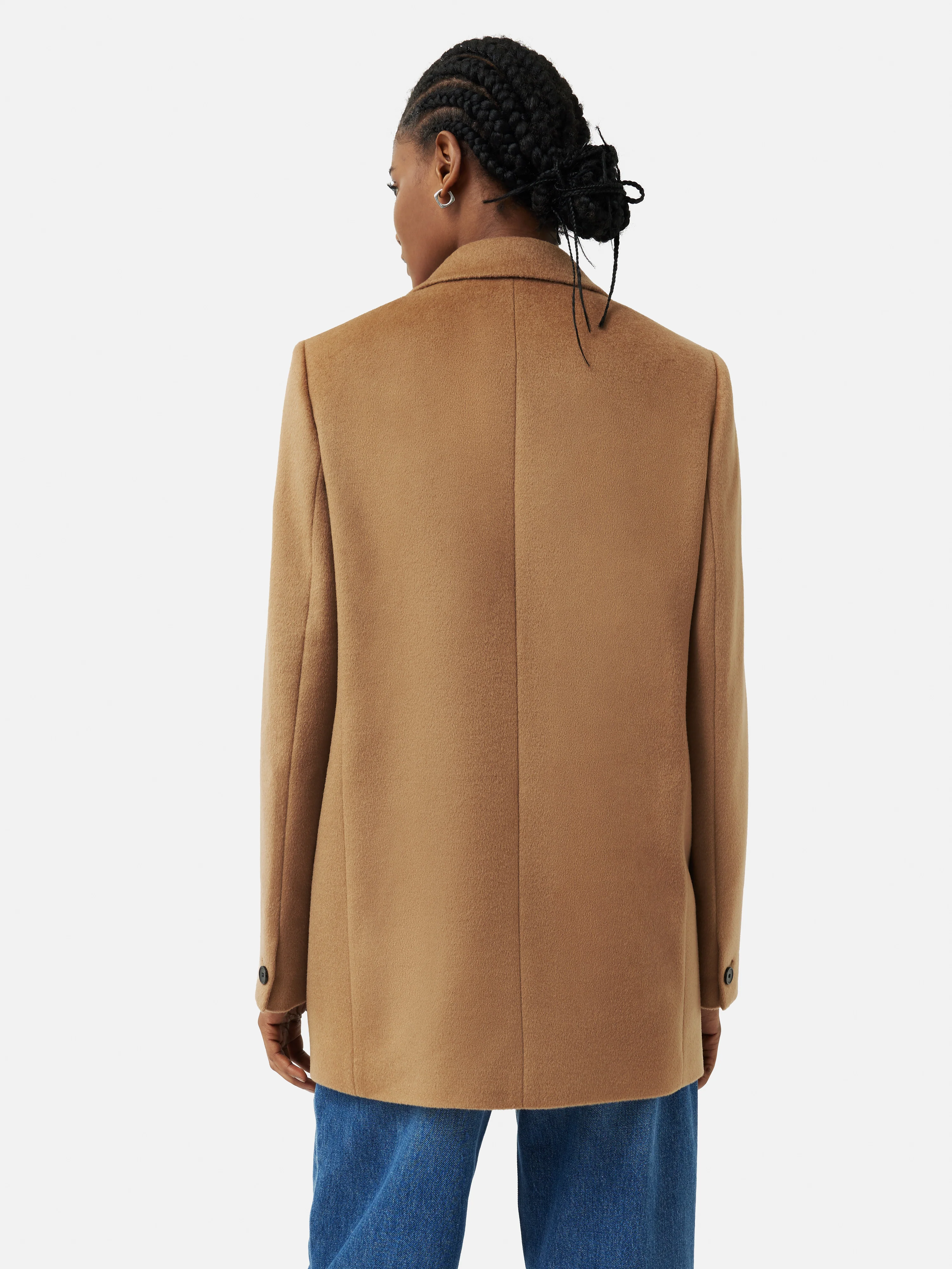 Wool Langford Tailored Coat | Camel - Image 5