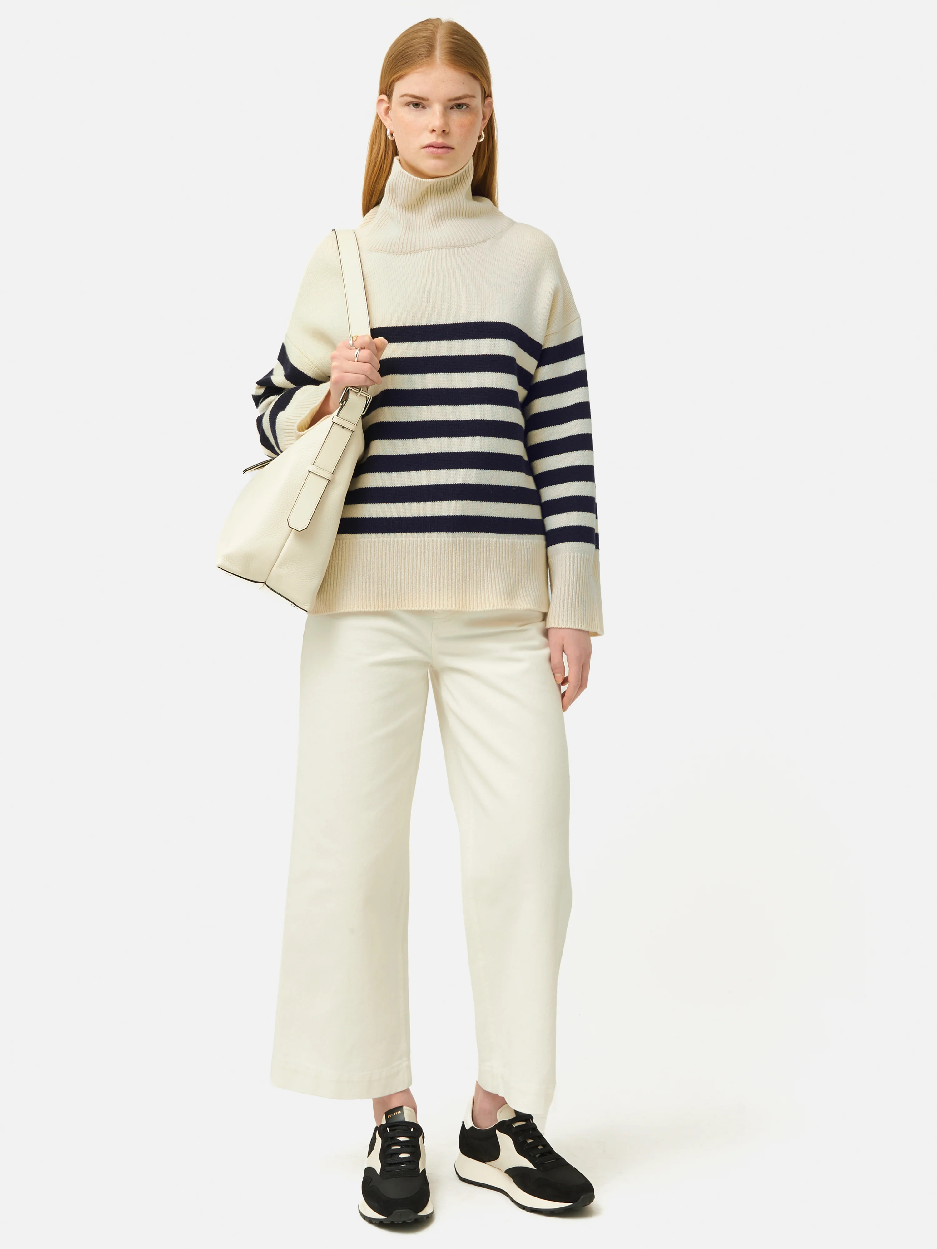 Wool Mariniere Jumper | Navy - Image 3