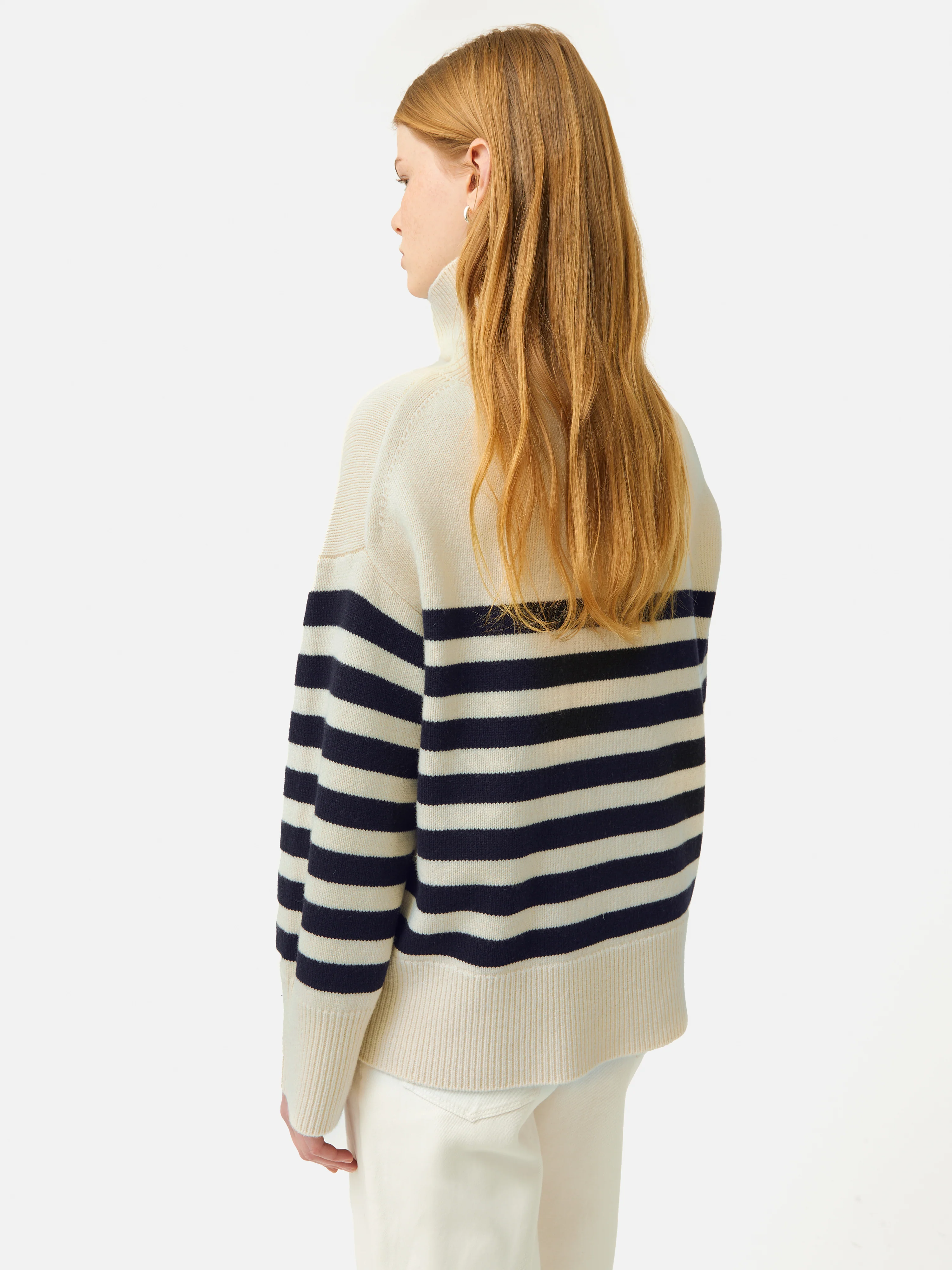 Wool Mariniere Jumper | Navy - Image 5