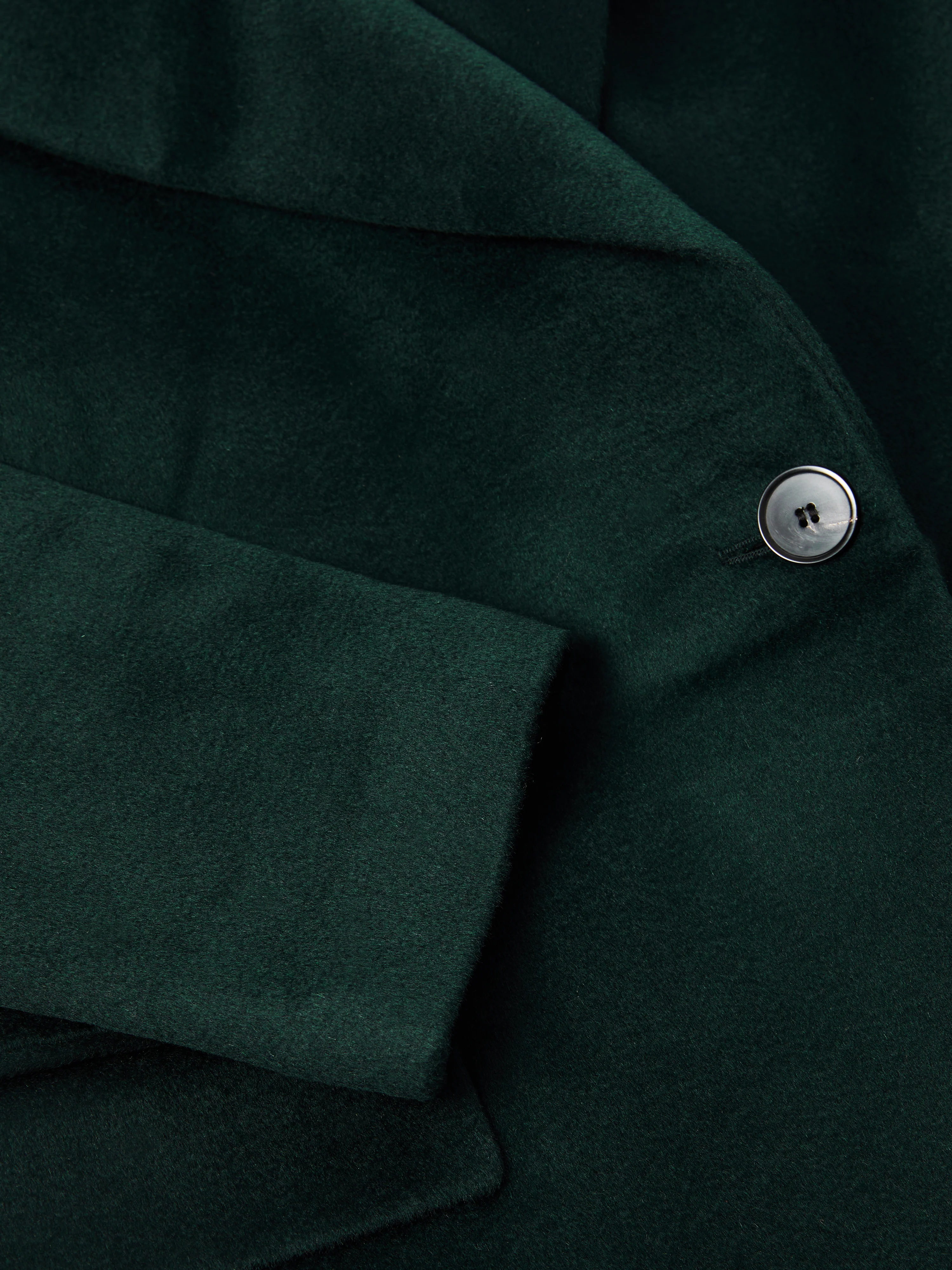 Wool Maxi City Coat | Green - Image 9